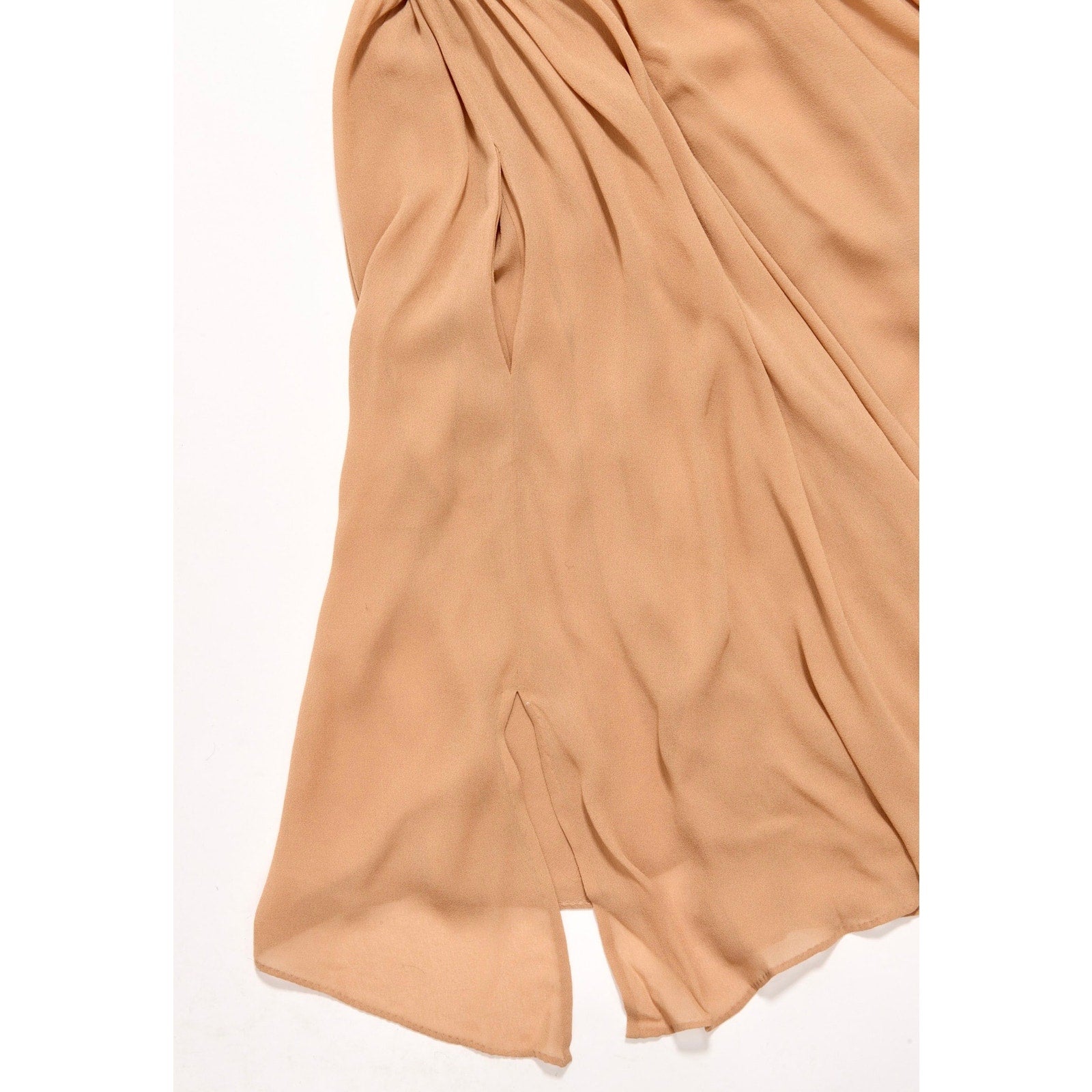 1975 Halston Silk Halter Dress and Cape - Le Look