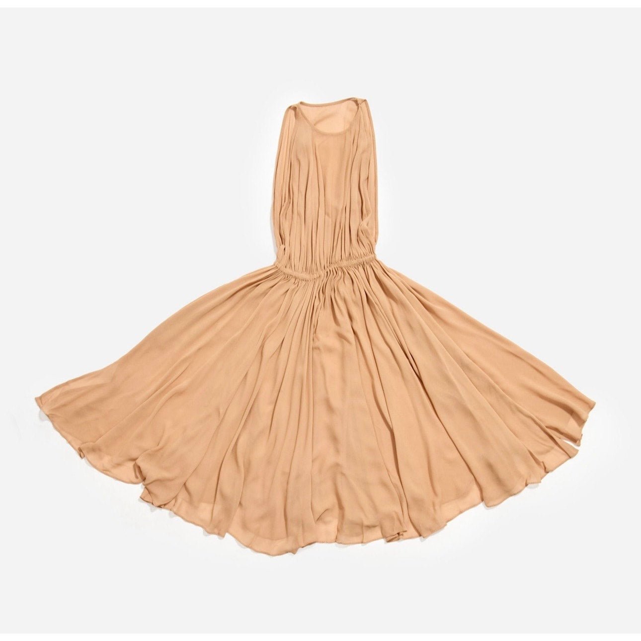 1975 Halston Silk Halter Dress and Cape - Le Look
