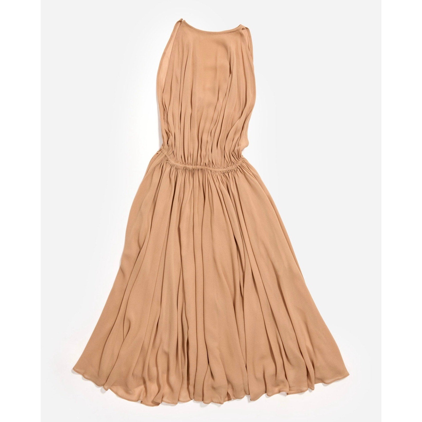 1975 Halston Silk Halter Dress and Cape - Le Look