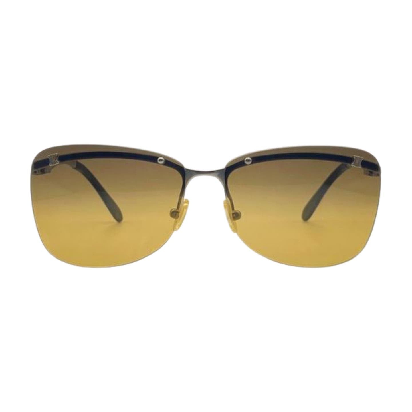 Celine Silver Oversized Sunglasses - Le Look