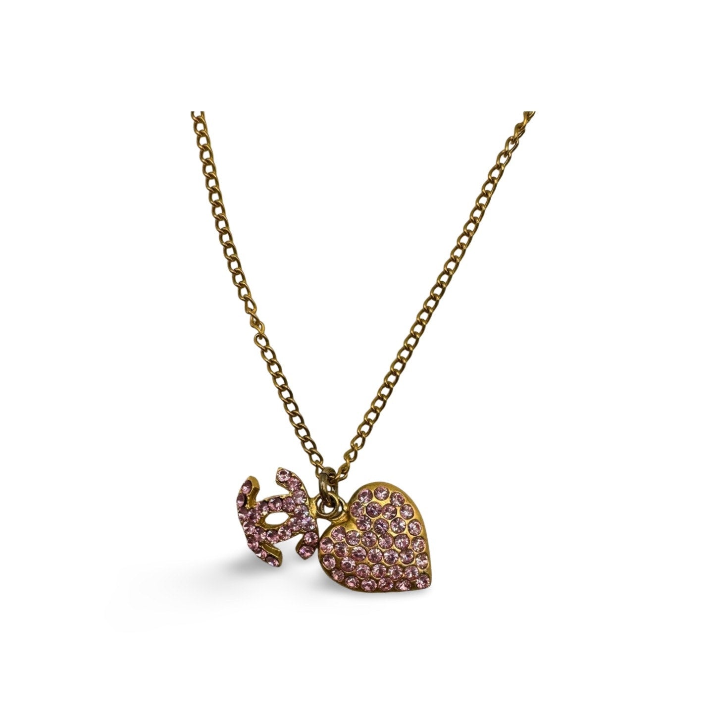 Chanel Pink Heart Necklace - Le Look