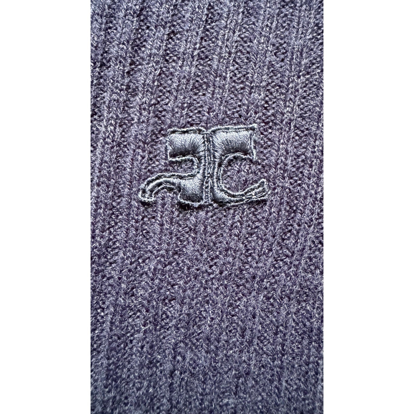 Courrèges Logo Rib Knit Top - Le Look