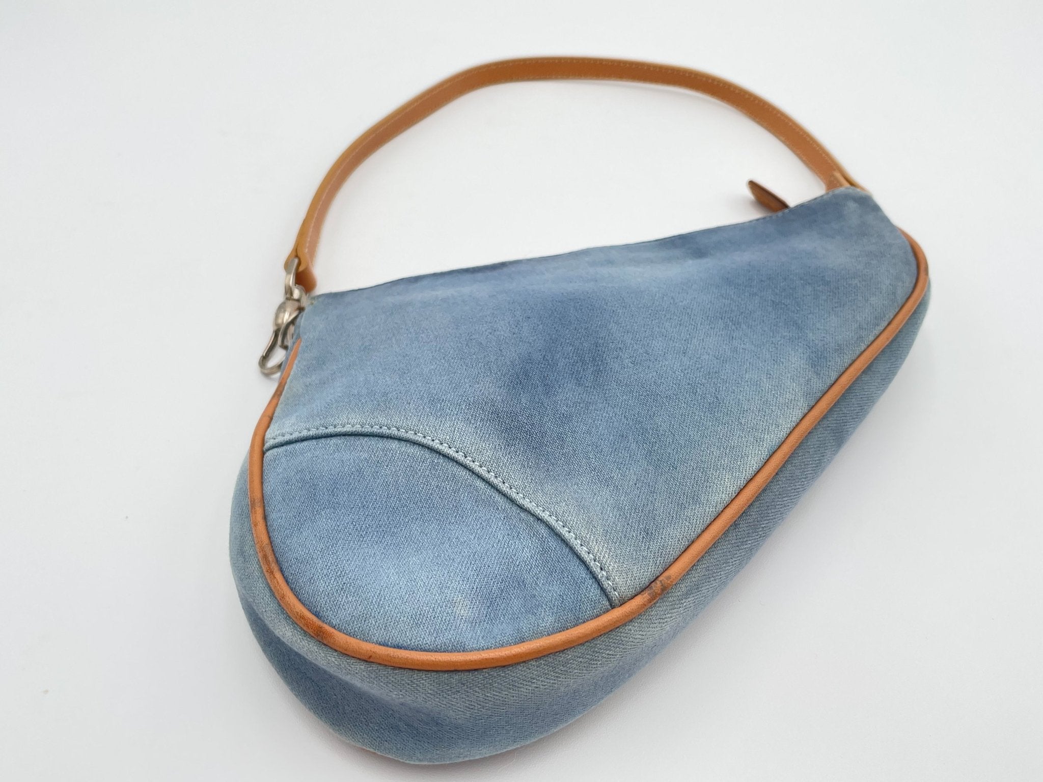 Dior Vintage Denim Saddle Bag - Le Look