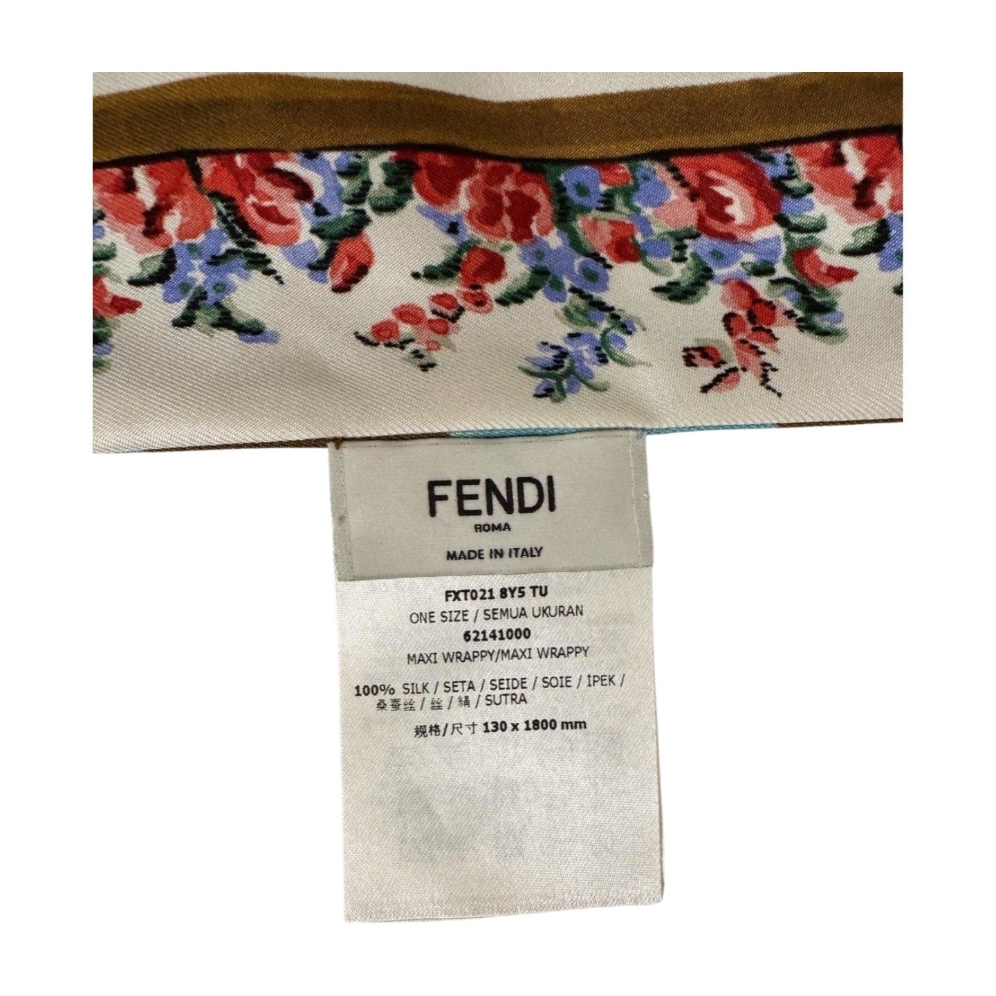 Fendi Blooming Gardens Silk Maxi Wrappy - Le Look