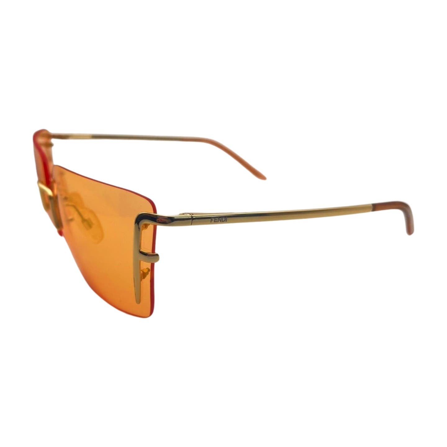 Fendi Orange Metal Sunglasses - Le Look