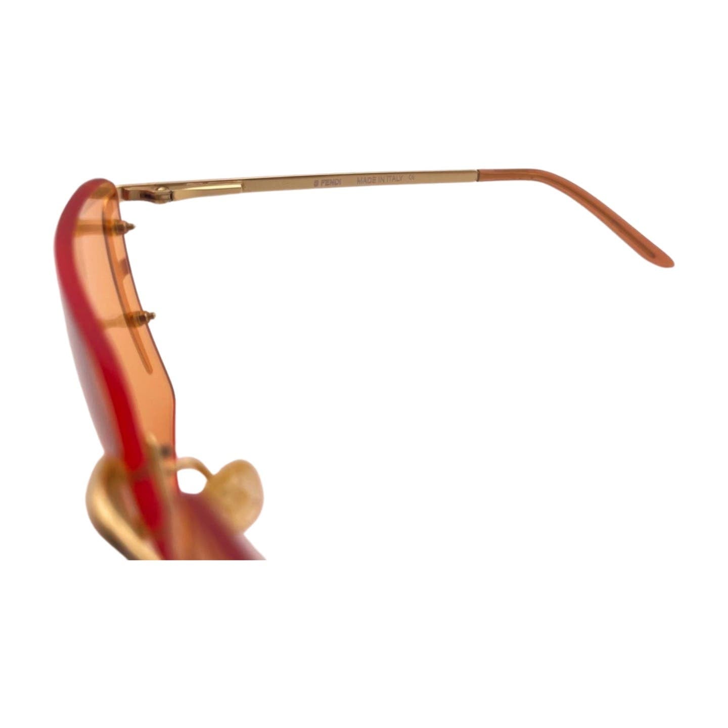 Fendi Orange Metal Sunglasses - Le Look