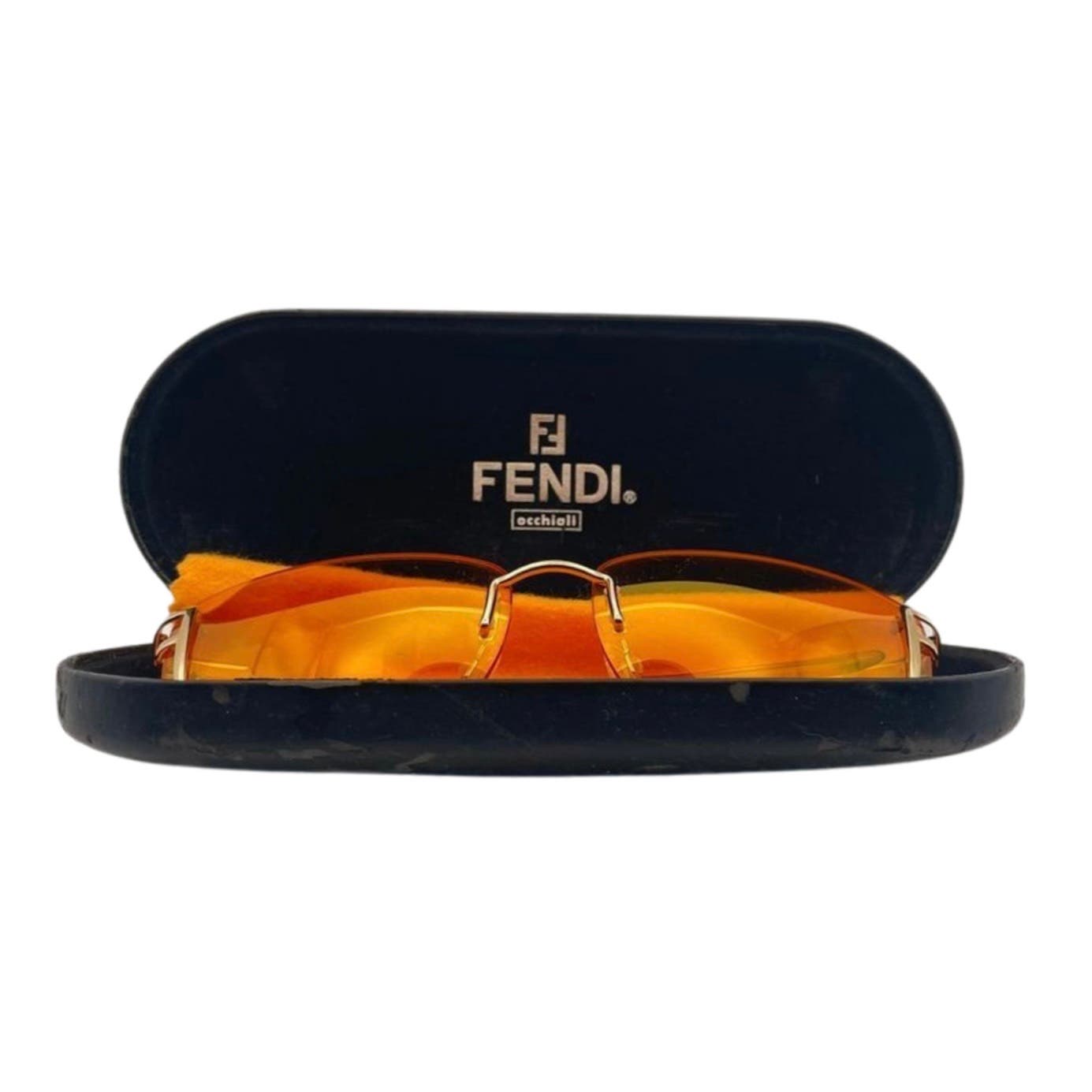 Fendi Orange Metal Sunglasses - Le Look