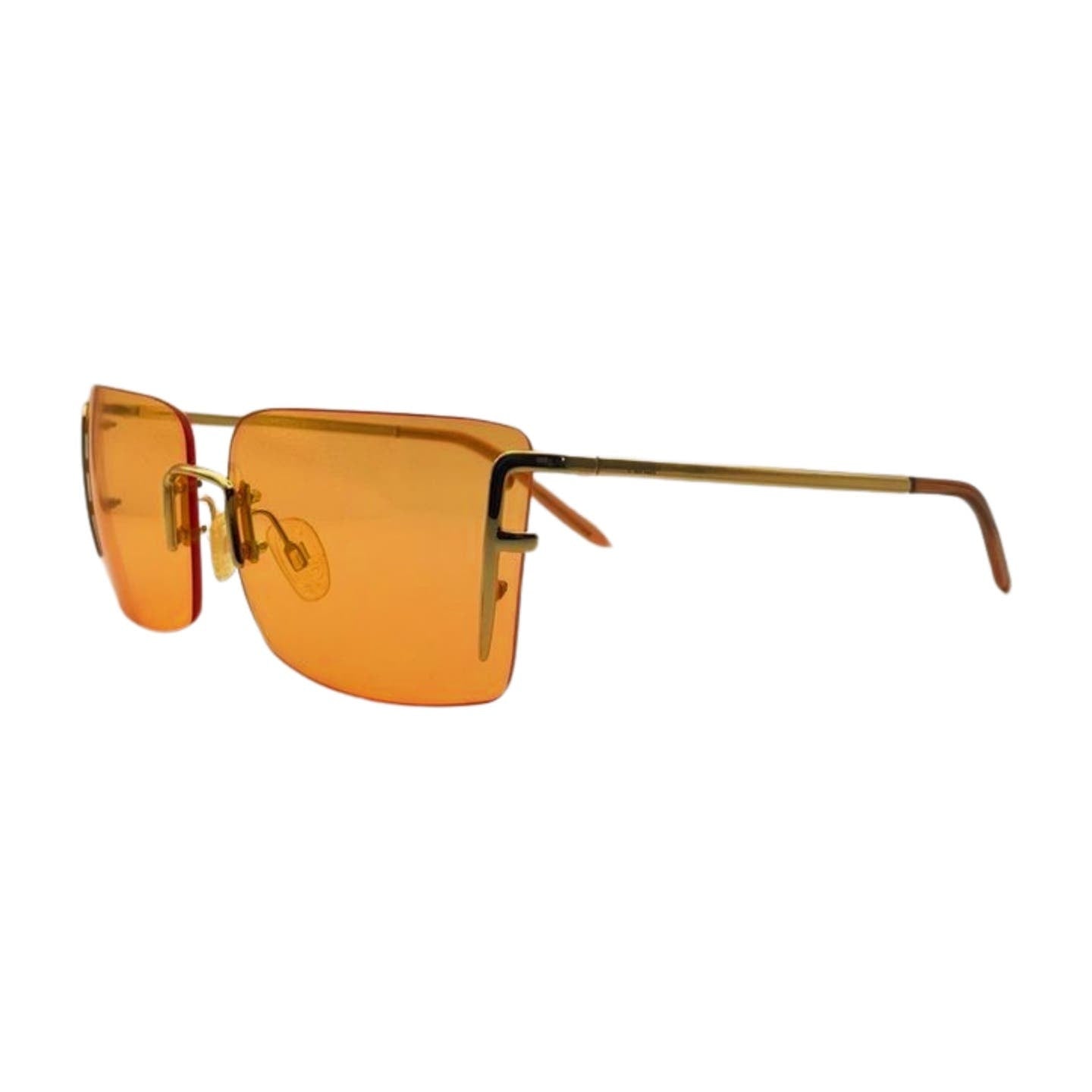 Fendi Orange Metal Sunglasses - Le Look