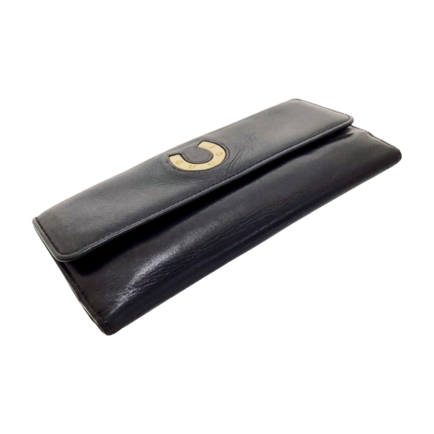 Gucci Leather Horseshoe Wallet - Le Look