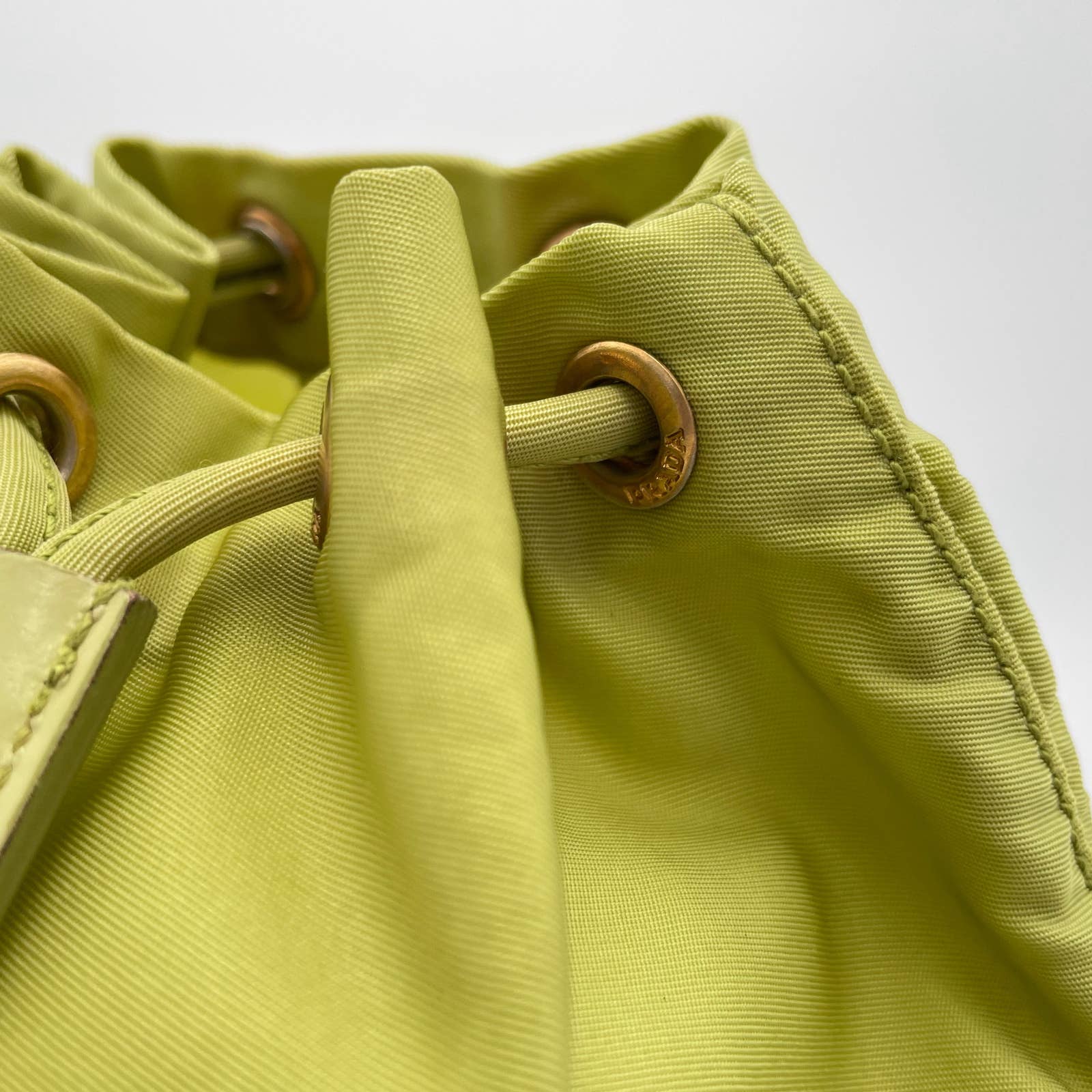 Prada Drawstring Tessuto Bucket Pouch - Le Look