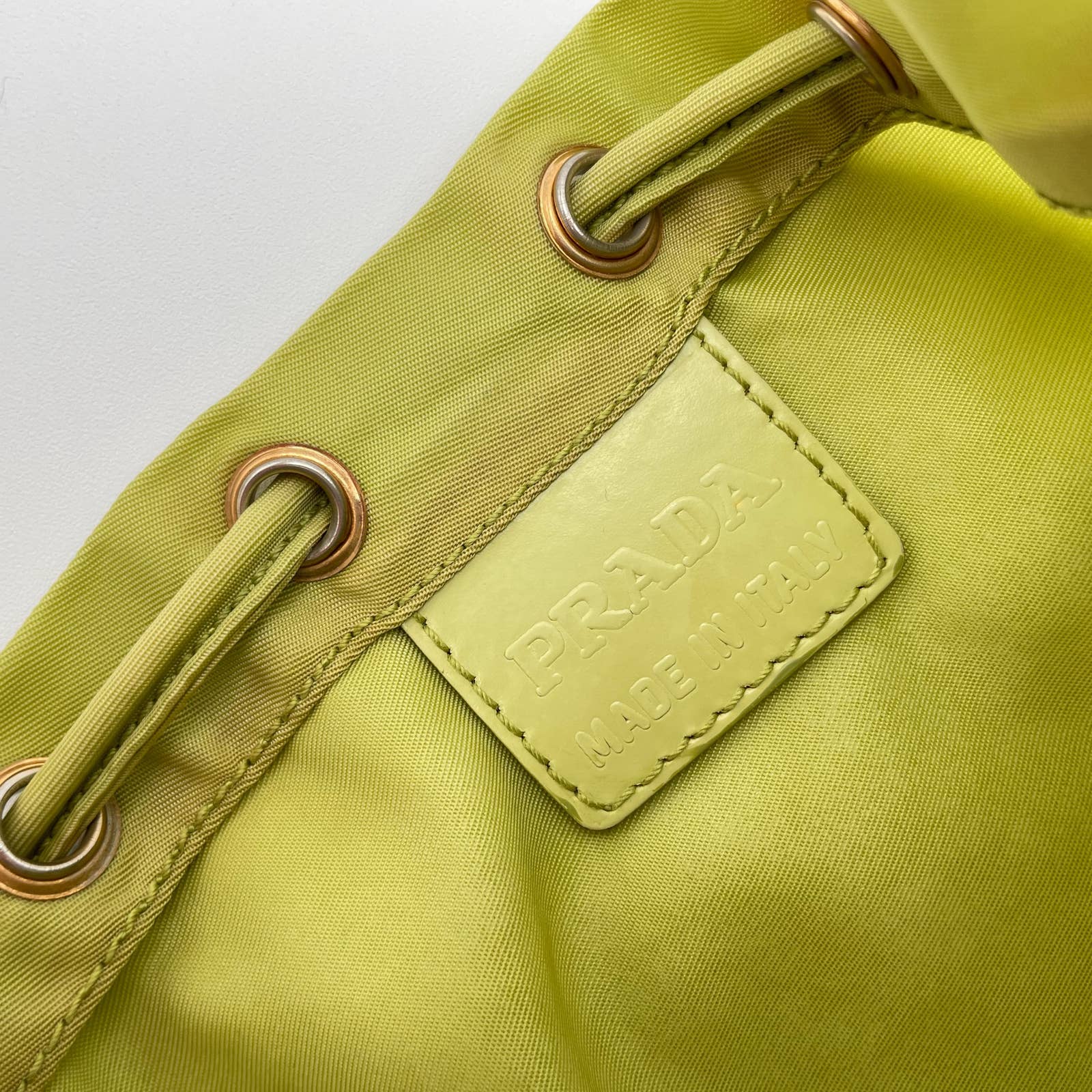 Prada Drawstring Tessuto Bucket Pouch - Le Look
