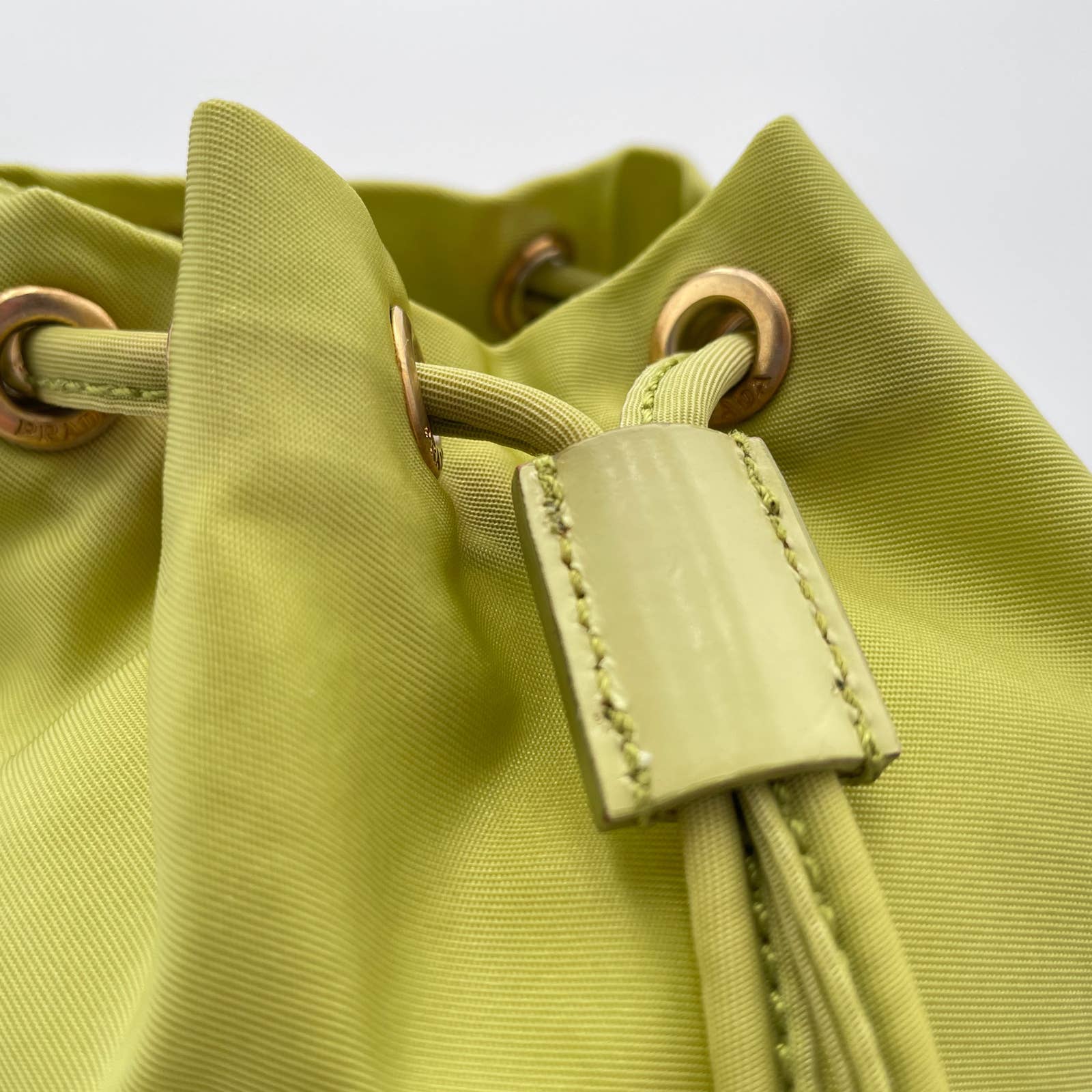 Prada Drawstring Tessuto Bucket Pouch - Le Look