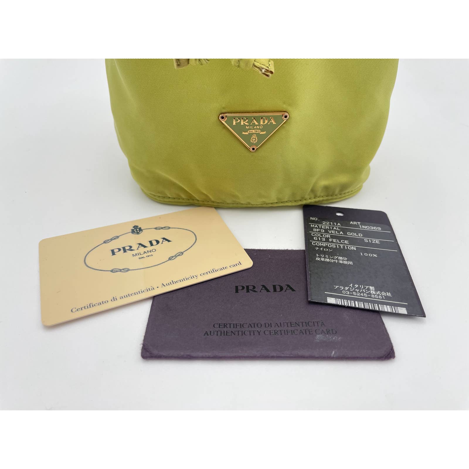 Prada Drawstring Tessuto Bucket Pouch - Le Look