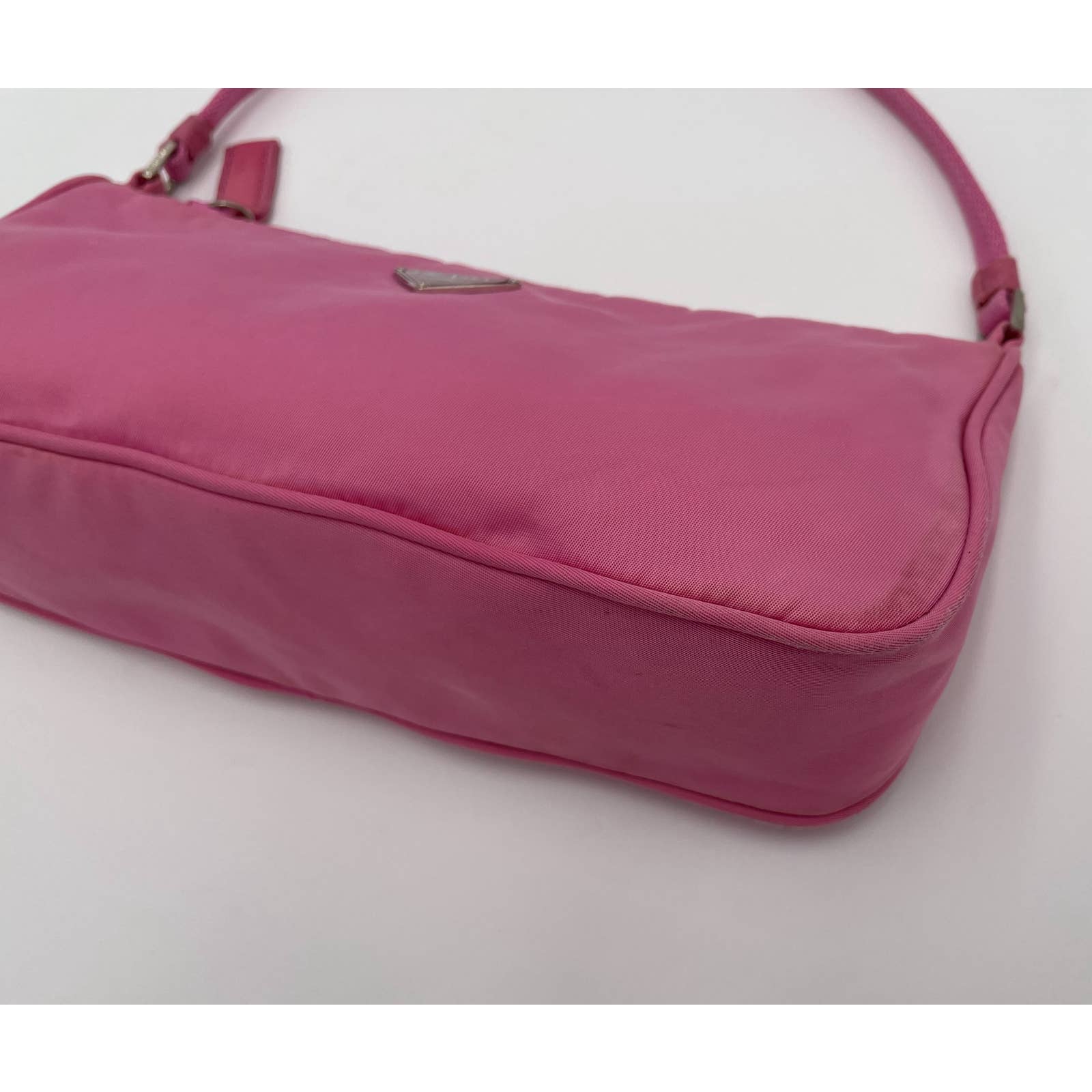 Prada Nylon Shoulder Bag Pink - Le Look