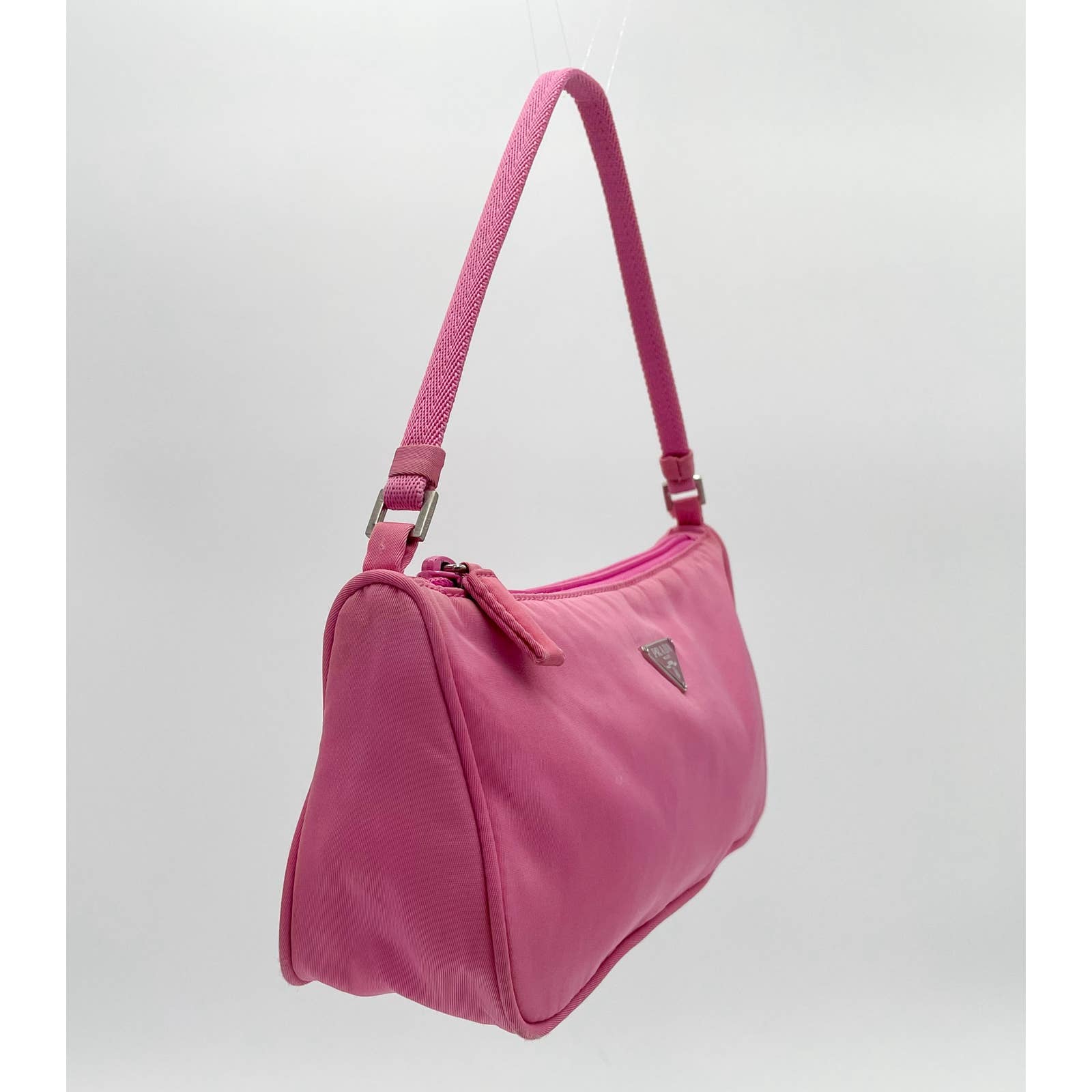 Prada Nylon Shoulder Bag Pink - Le Look