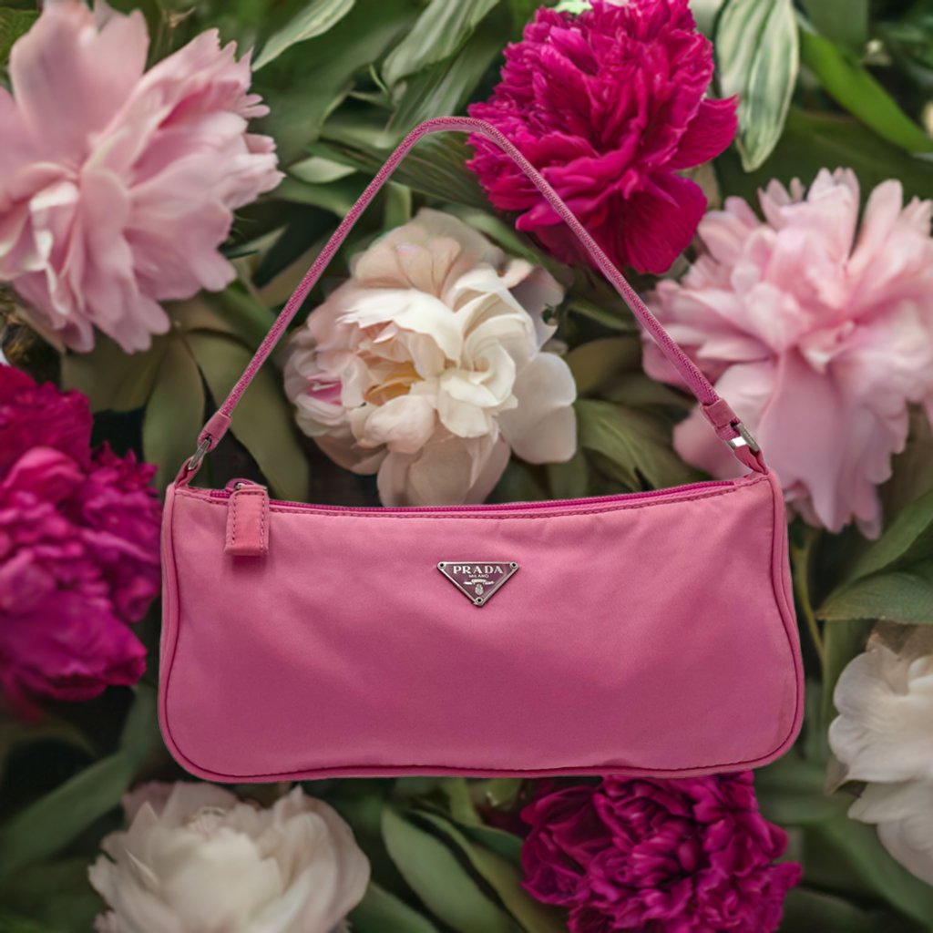 Prada Nylon Shoulder Bag Pink - Le Look