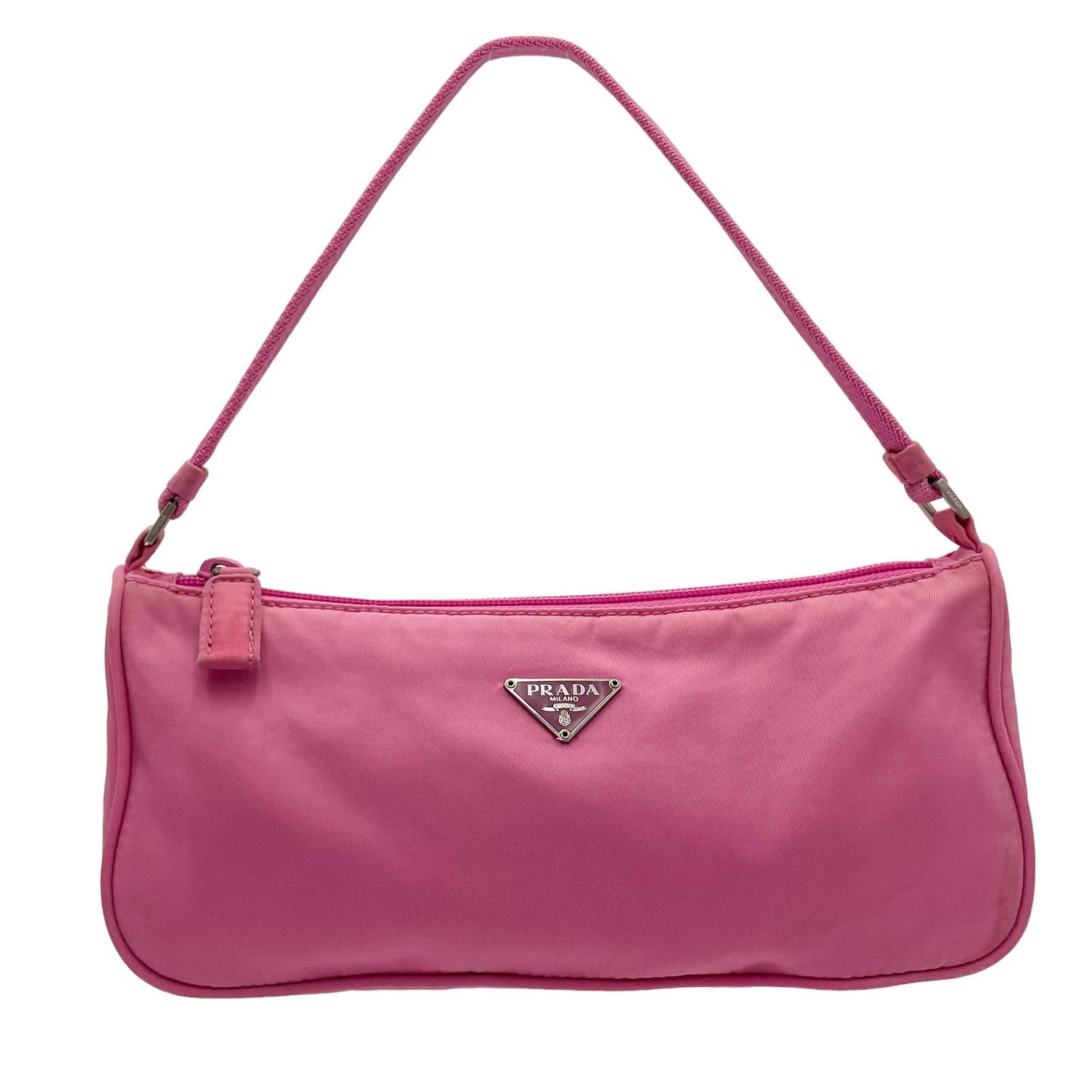 Prada Nylon Shoulder Bag Pink - Le Look