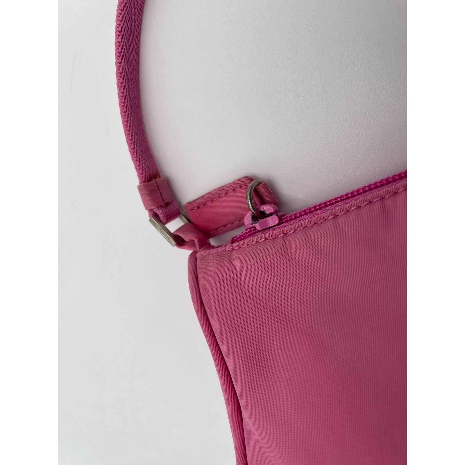 Prada Nylon Shoulder Bag Pink - Le Look