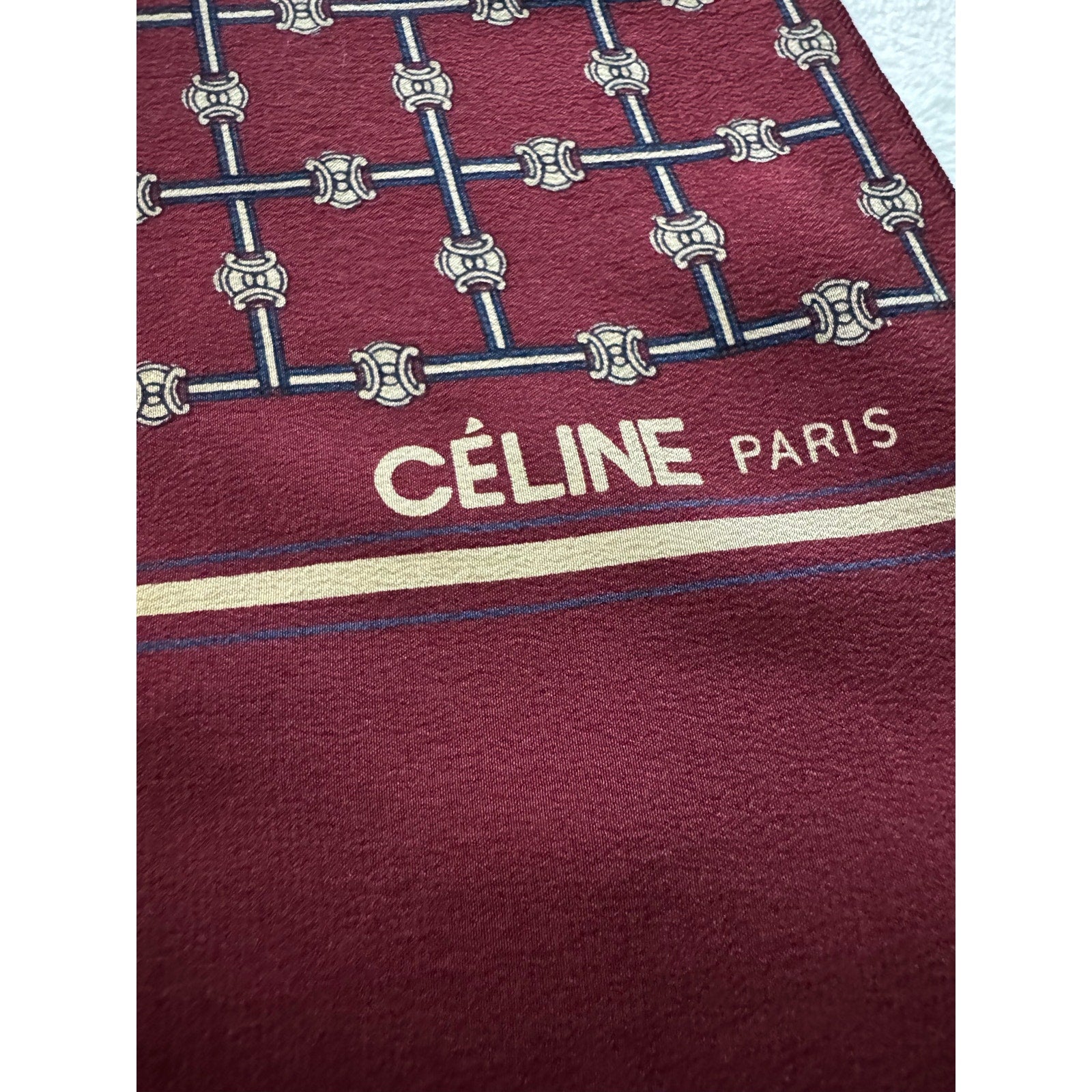 Vintage Celine Long Silk Scarf - Le Look
