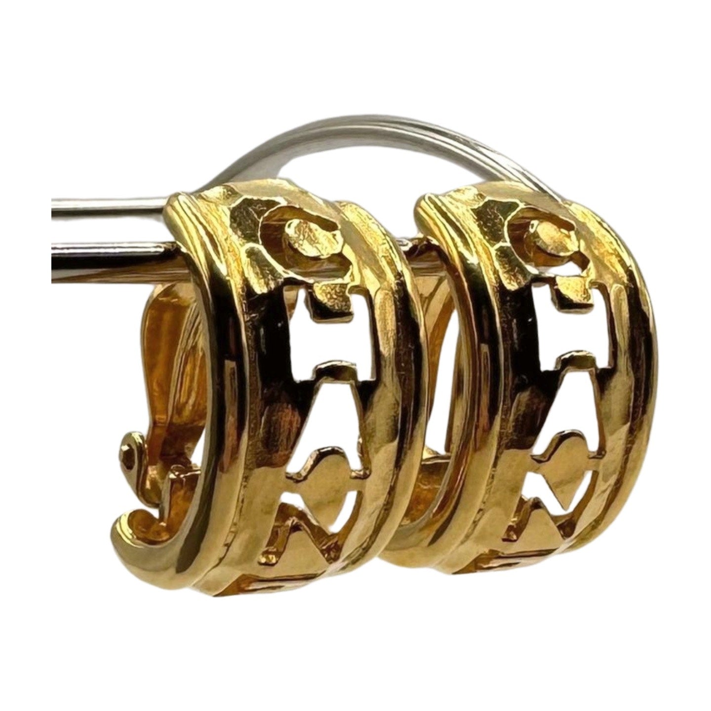 Vintage Chanel Demi Hoop Earrings - Le Look