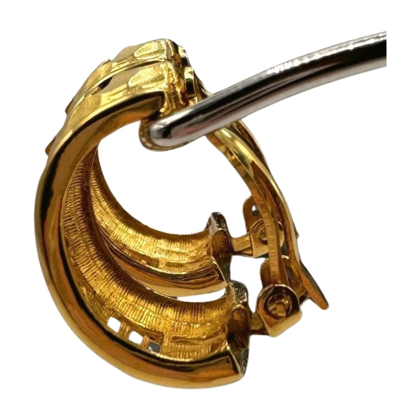 Vintage Chanel Demi Hoop Earrings - Le Look