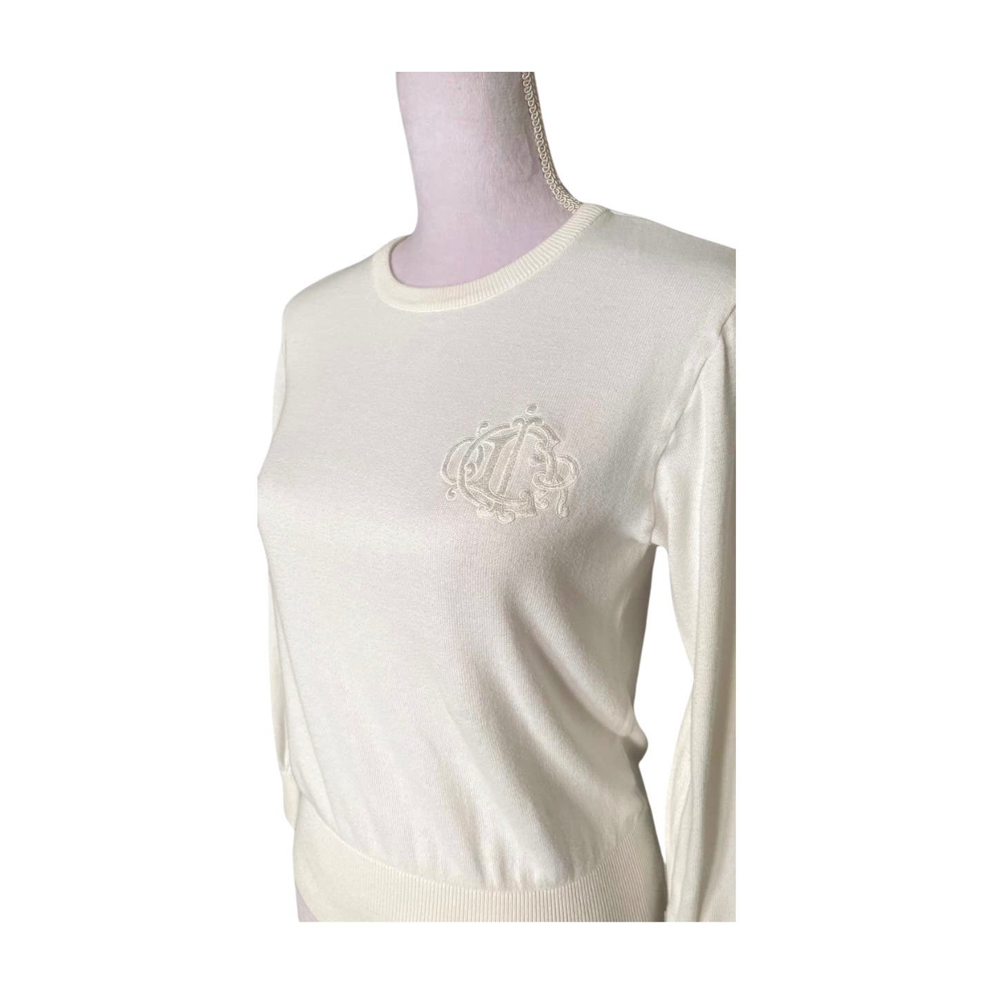 Vintage Christian Dior Crest Sweater - Le Look