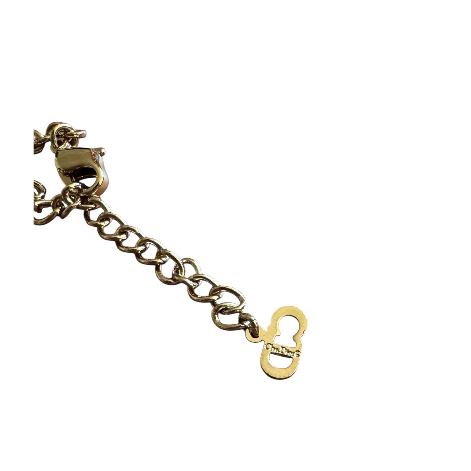 Vintage Christian Dior D I O R Logo Necklace - Le Look