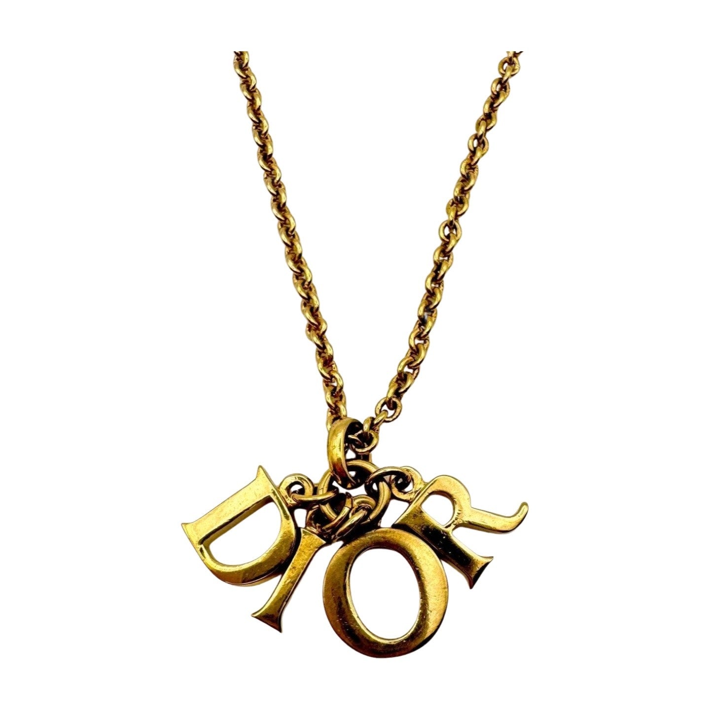 Vintage Christian Dior Logo Necklace - Le Look