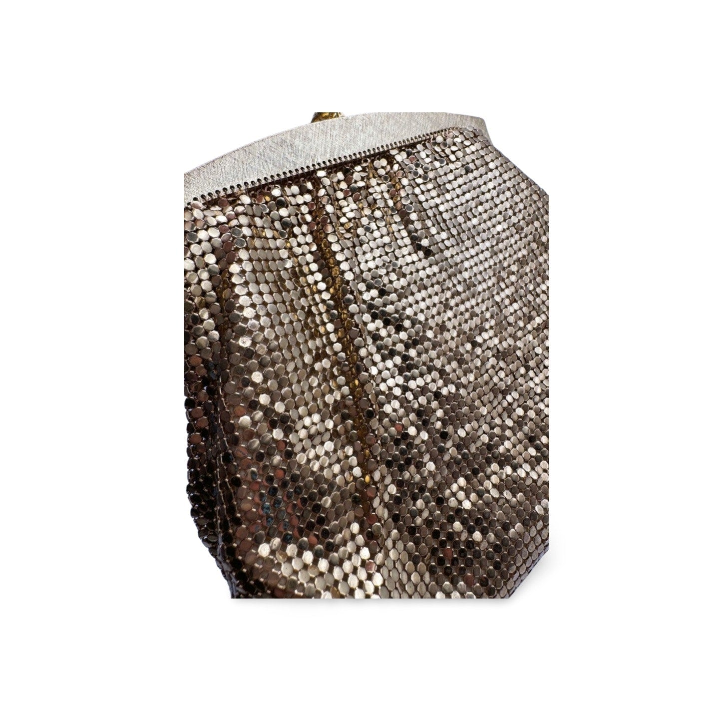 Vintage Whiting & Davis Gold Bag - Le Look