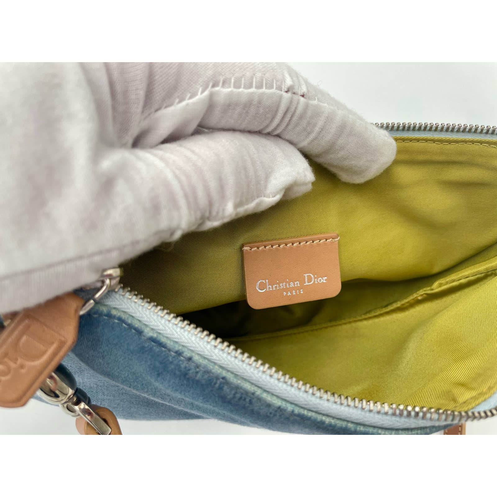 Dior Vintage Denim Saddle Bag - Le Look