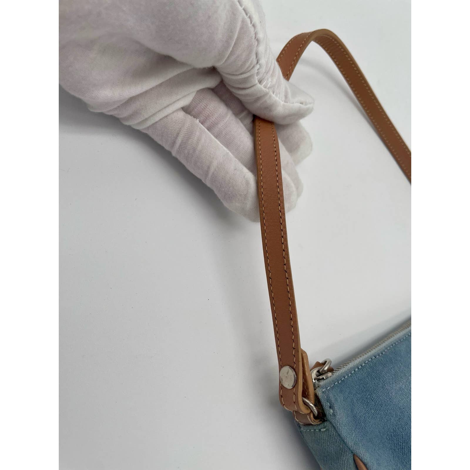 Dior Vintage Denim Saddle Bag - Le Look