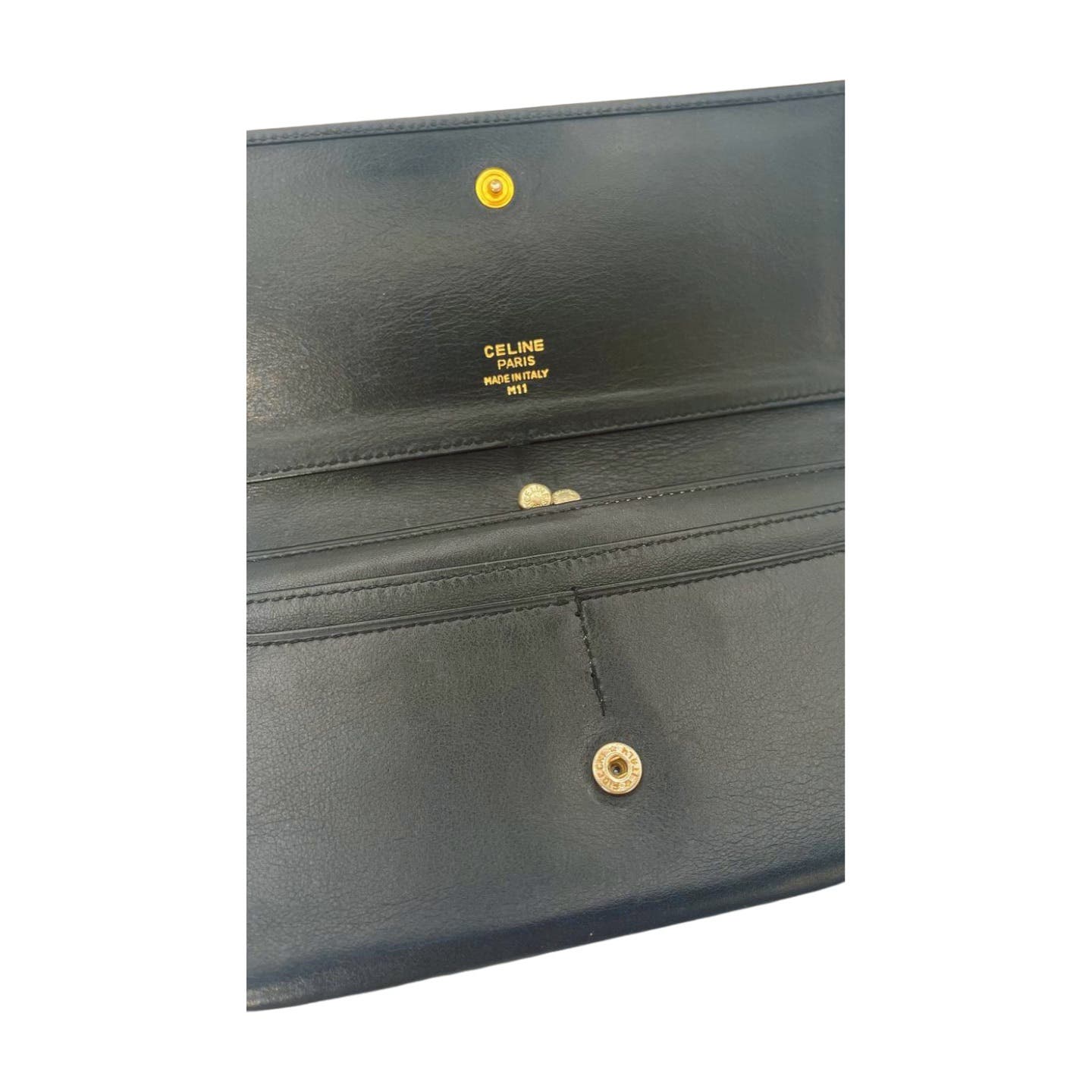 Celine Triomphe Embossed Leather Wallet - Le Look
