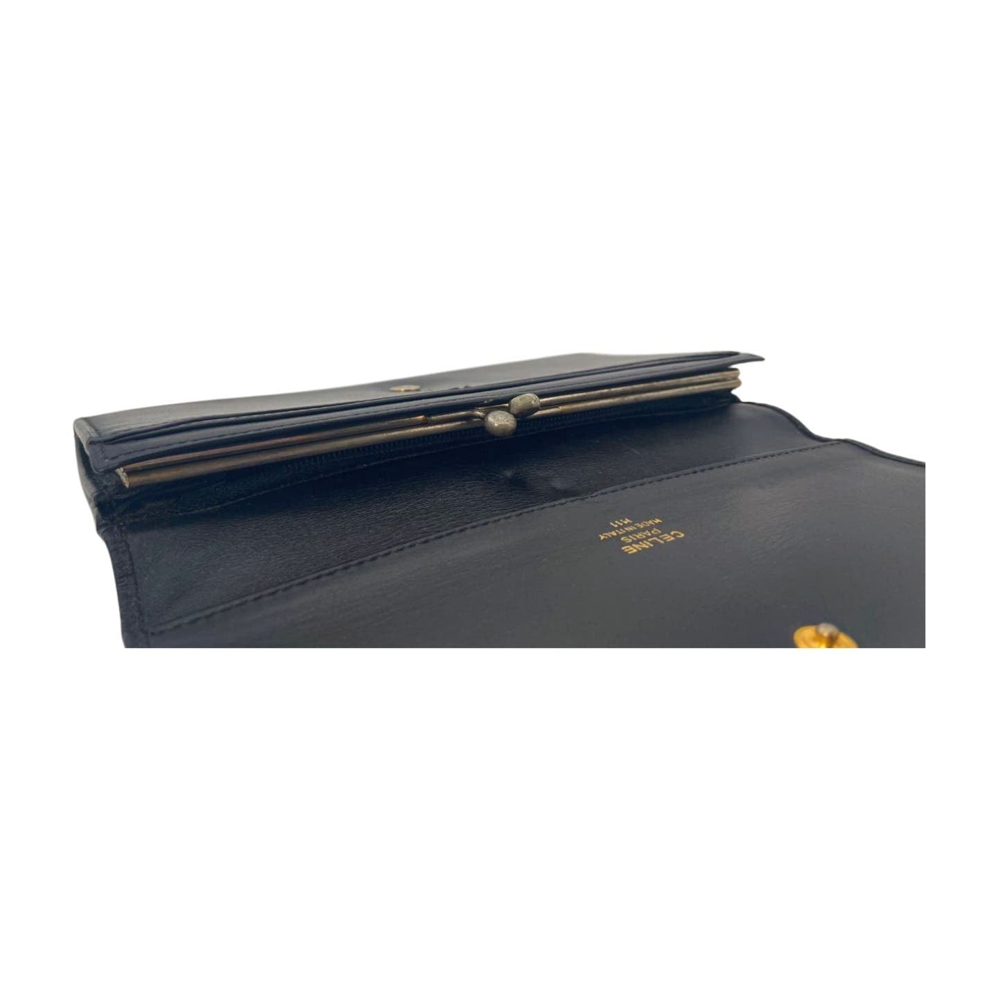 Celine Triomphe Embossed Leather Wallet - Le Look