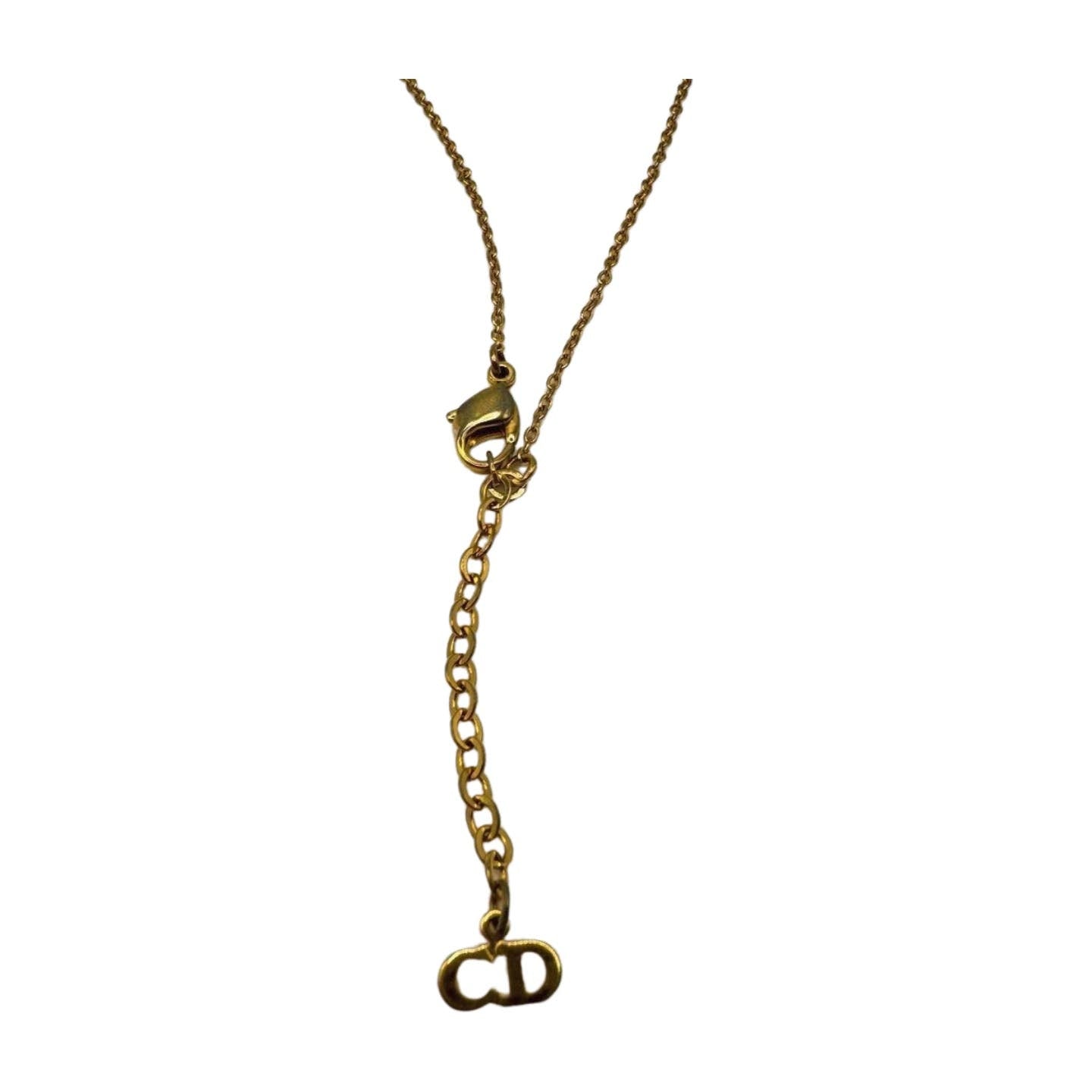 Dior Insignia Logo Heart Necklace - Le Look