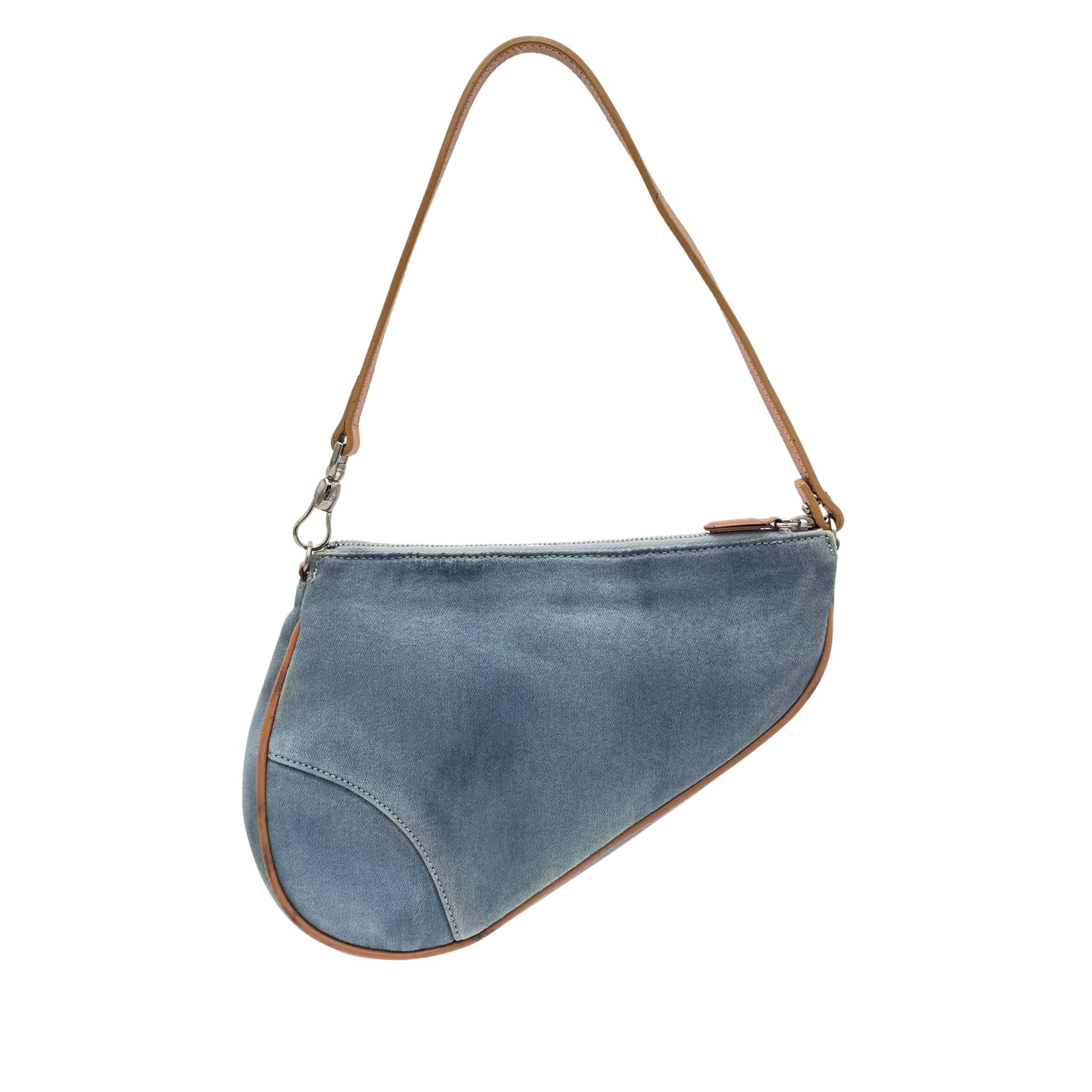 Dior Vintage Denim Saddle Bag - Le Look