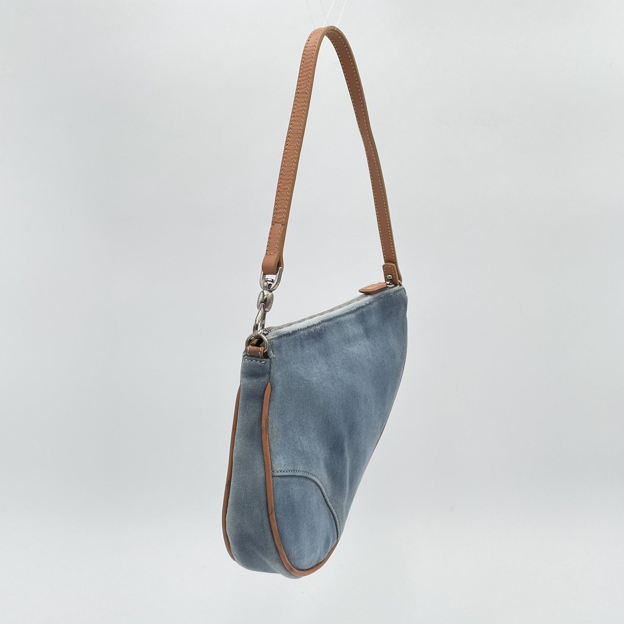 Dior Vintage Denim Saddle Bag - Le Look