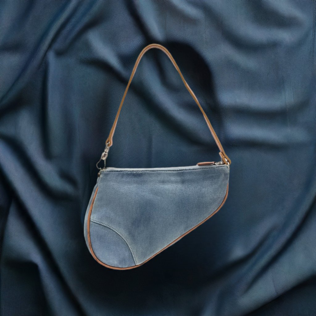 Dior Vintage Denim Saddle Bag - Le Look