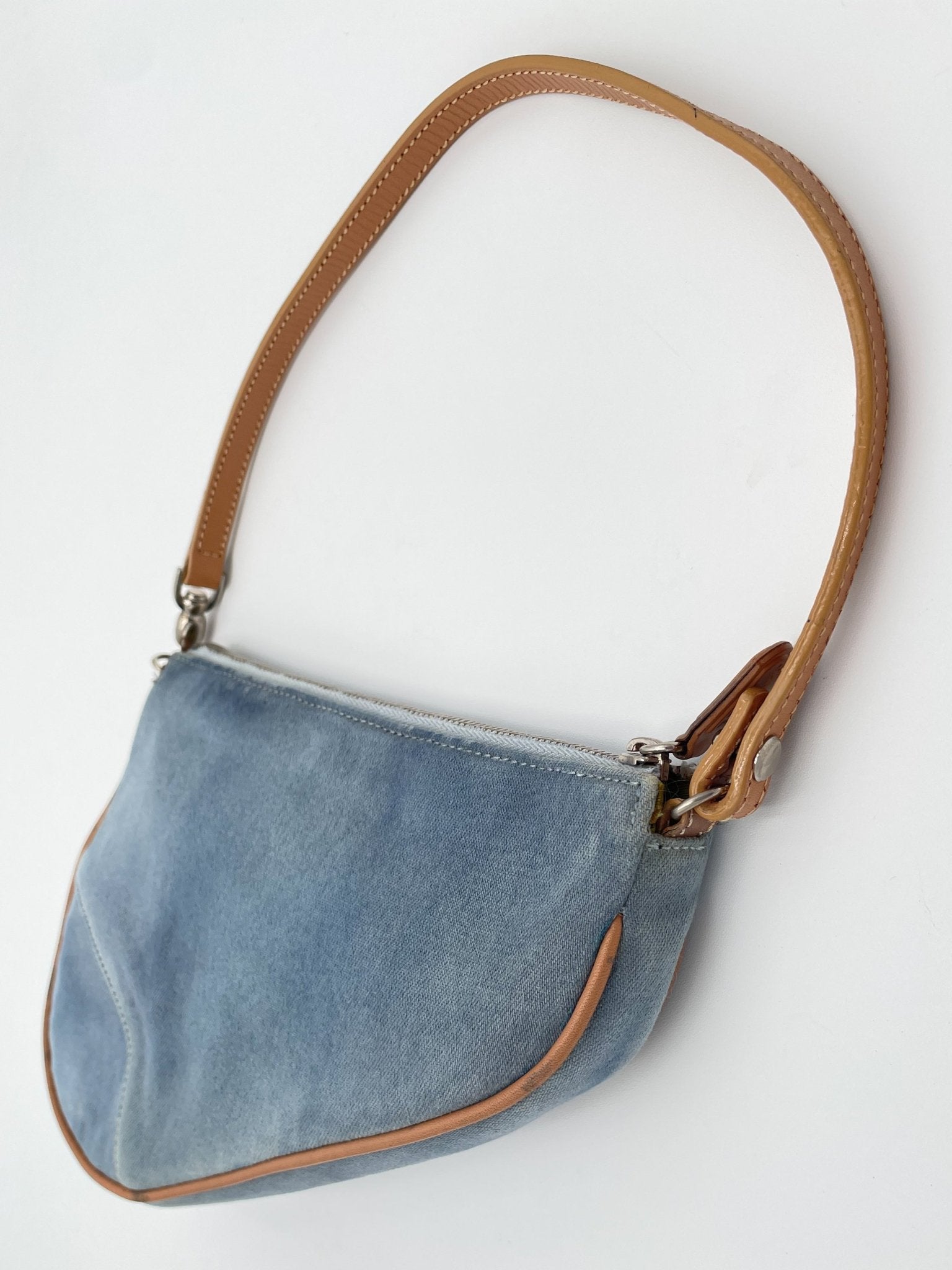 Dior Vintage Denim Saddle Bag - Le Look