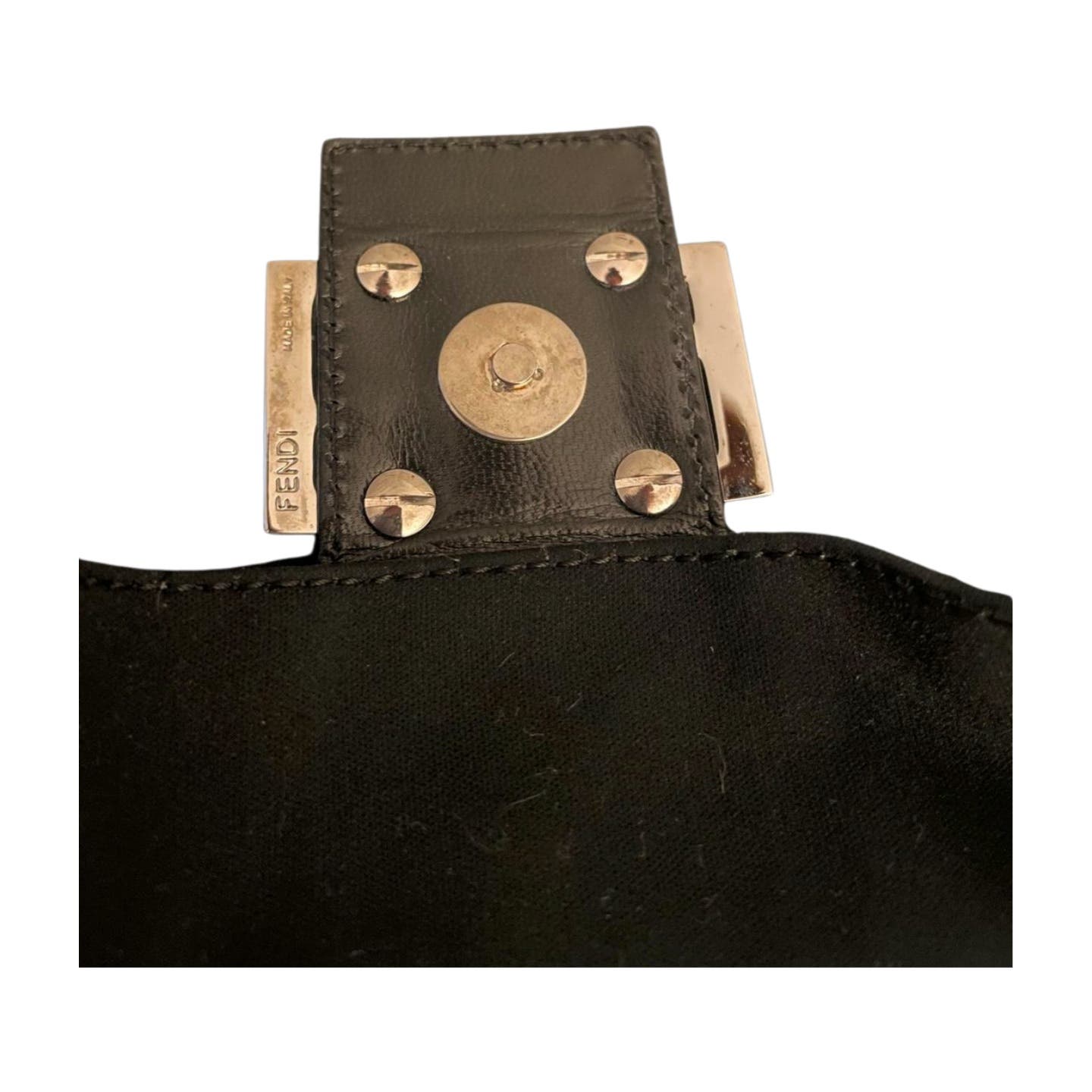 Fendi Baguette Bag Black Neoprene - Le Look