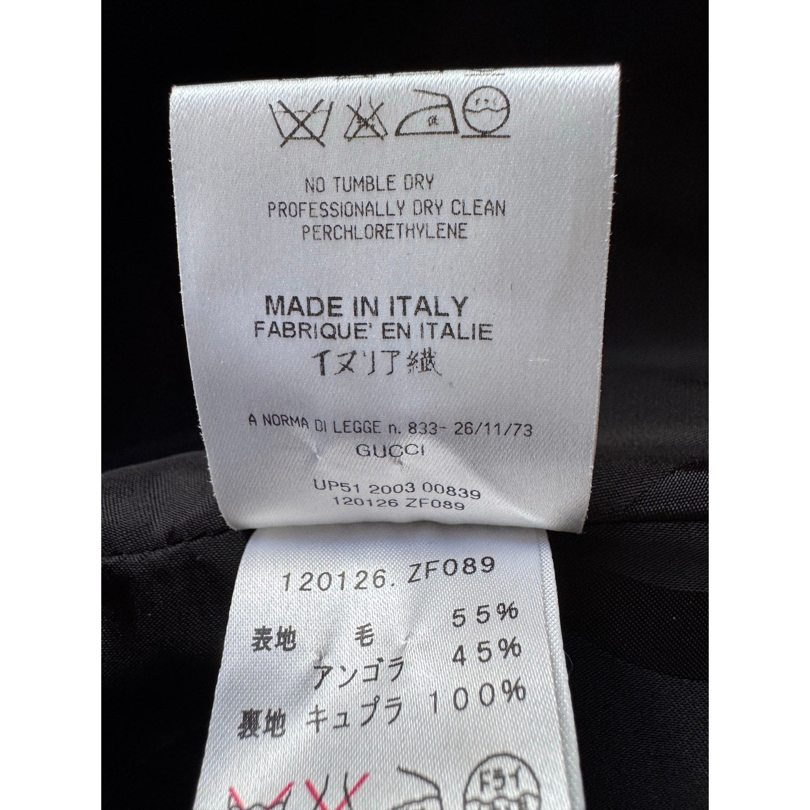 Gucci Black Coat Tom Ford 2003 - Le Look