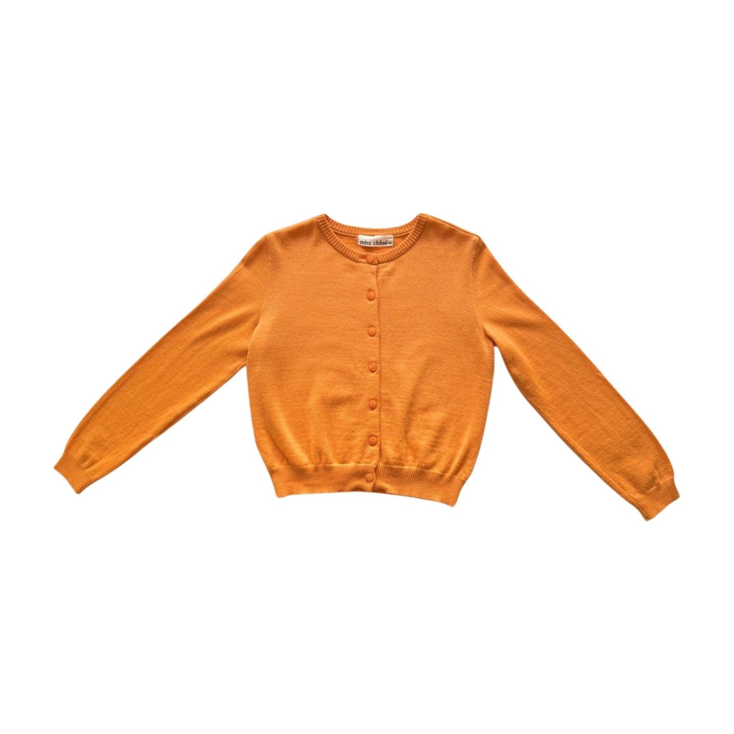 Miss Chloe Orange Sherbet Cardigan - Le Look