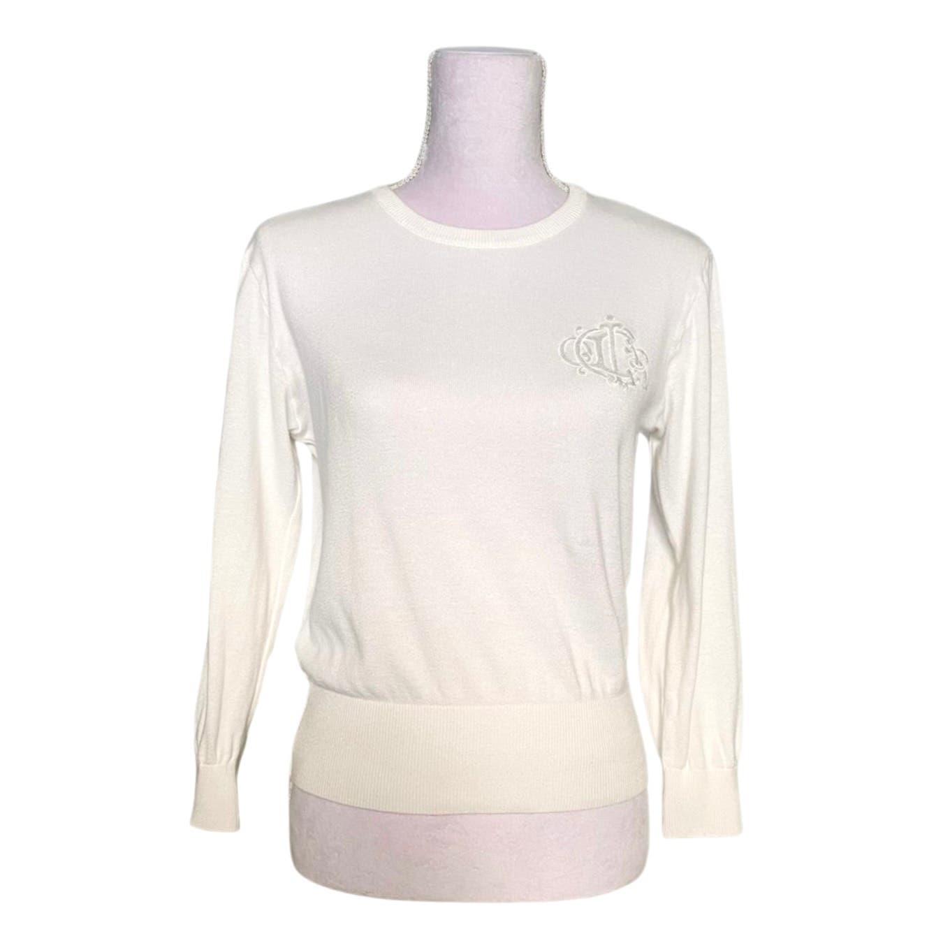 Vintage Christian Dior Crest Sweater - Le Look