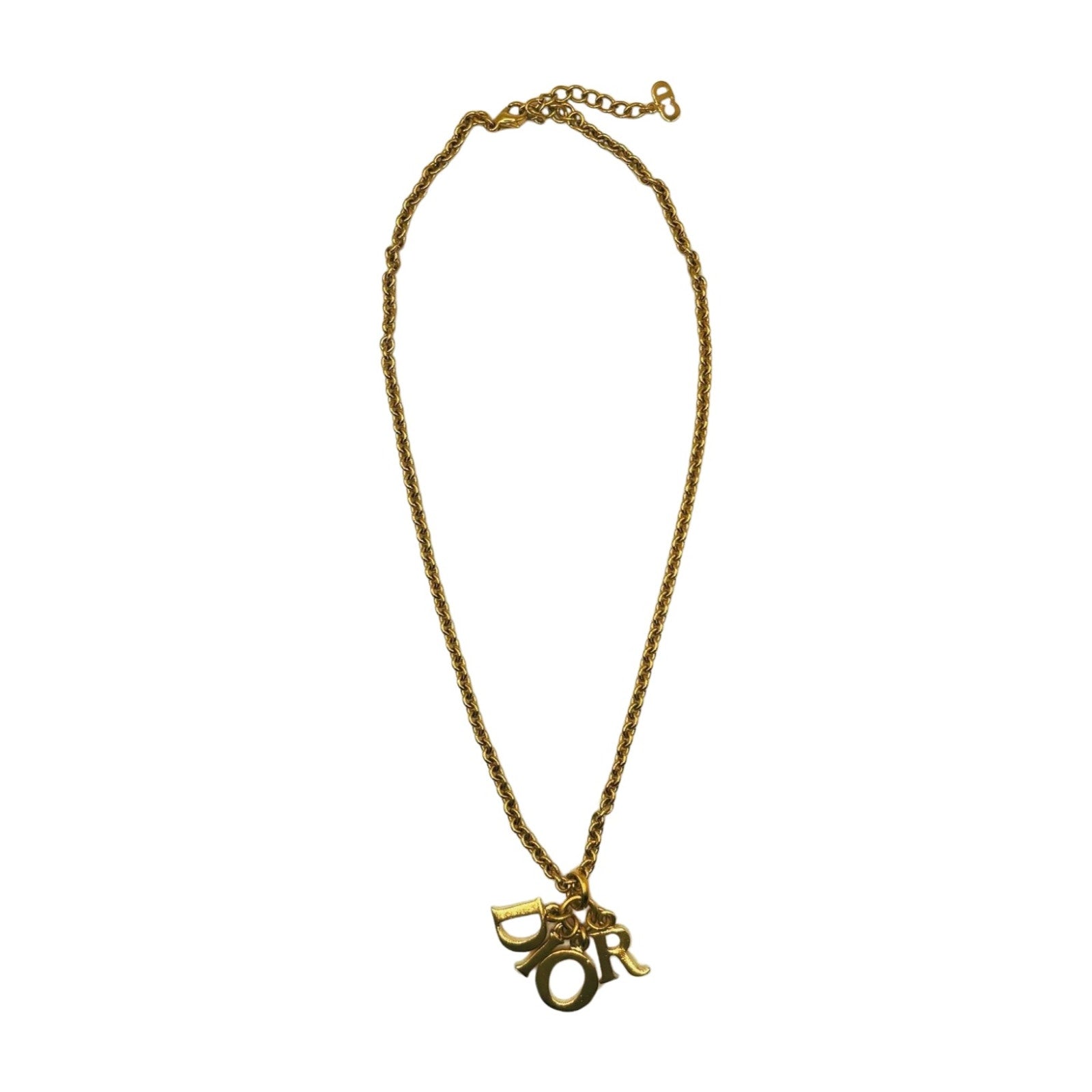 Vintage Christian Dior Logo Necklace - Le Look