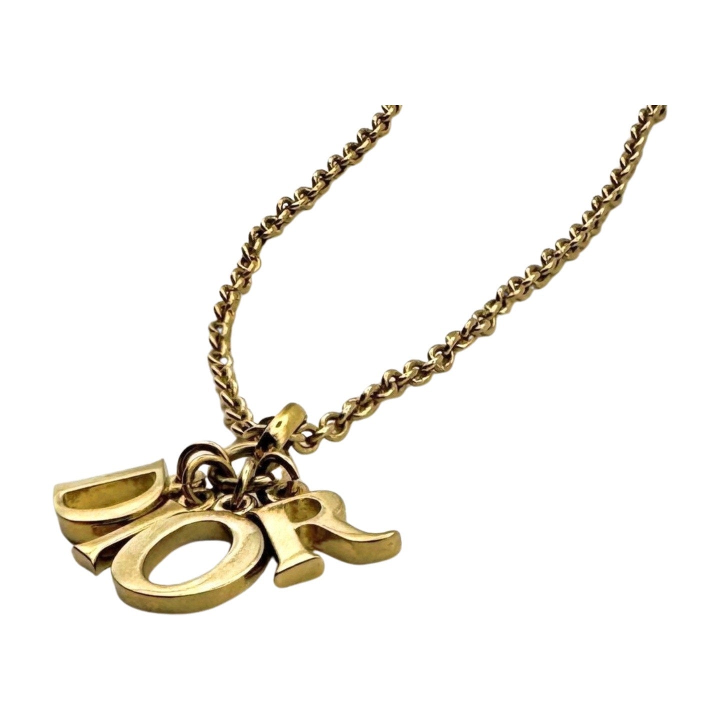 Vintage Christian Dior Logo Necklace - Le Look