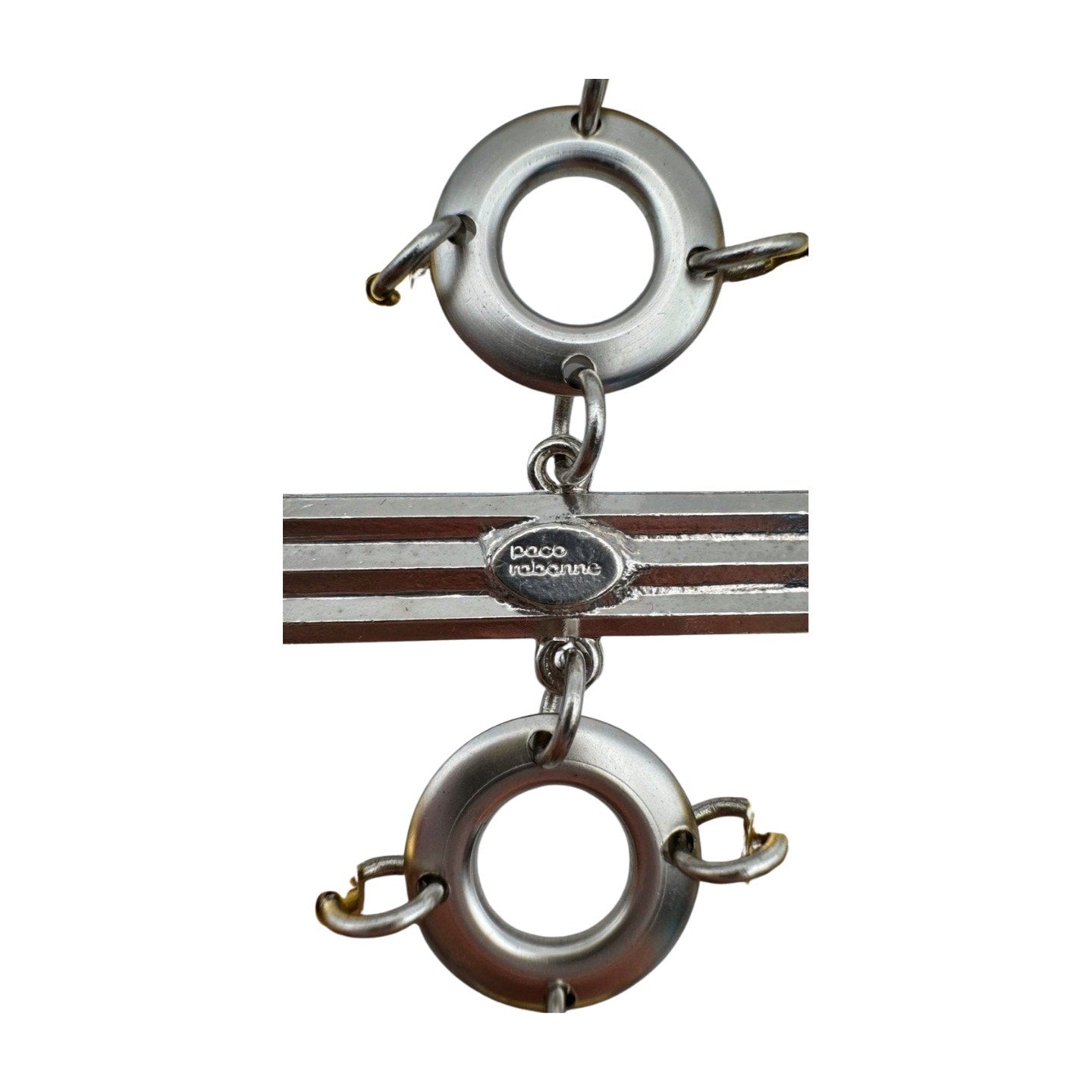 Vintage Paco Rabanne Rhodoid Disc Bracelet - Le Look