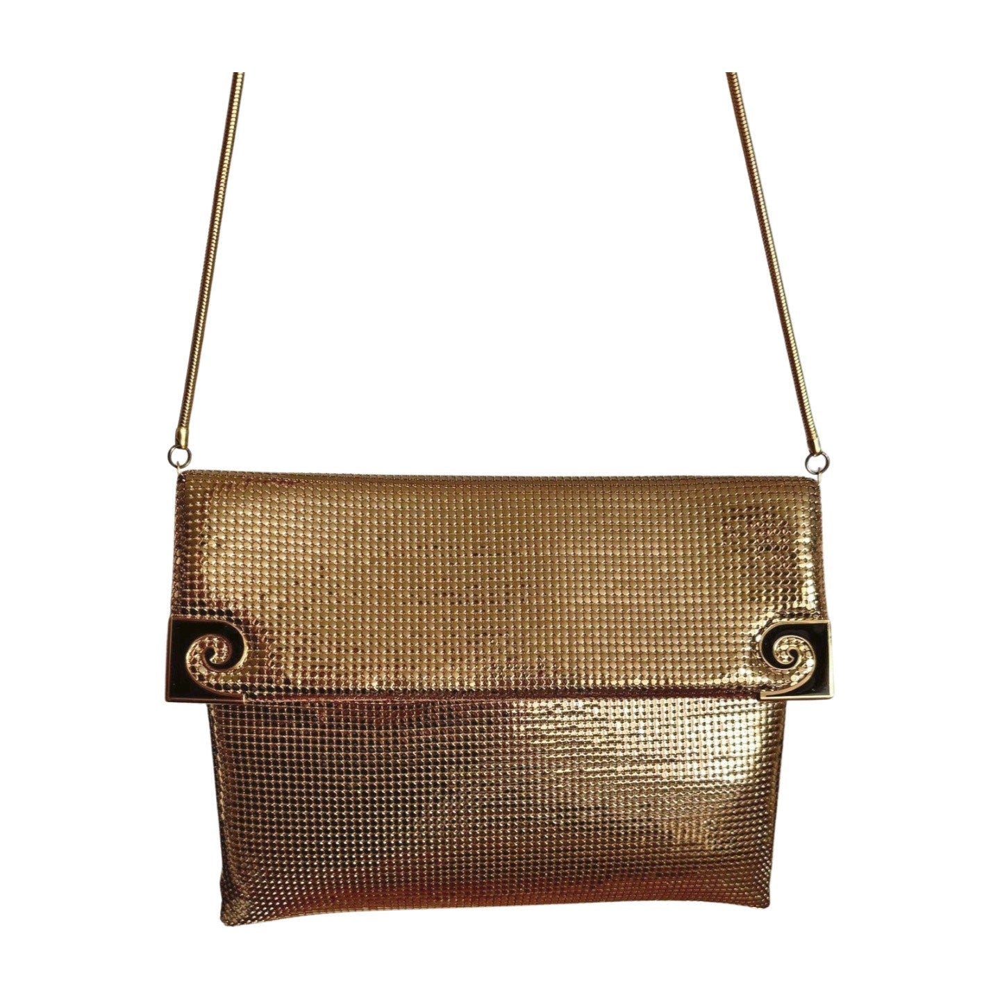Vintage Pierre Cardin Gold Metal Mesh Bag - Le Look