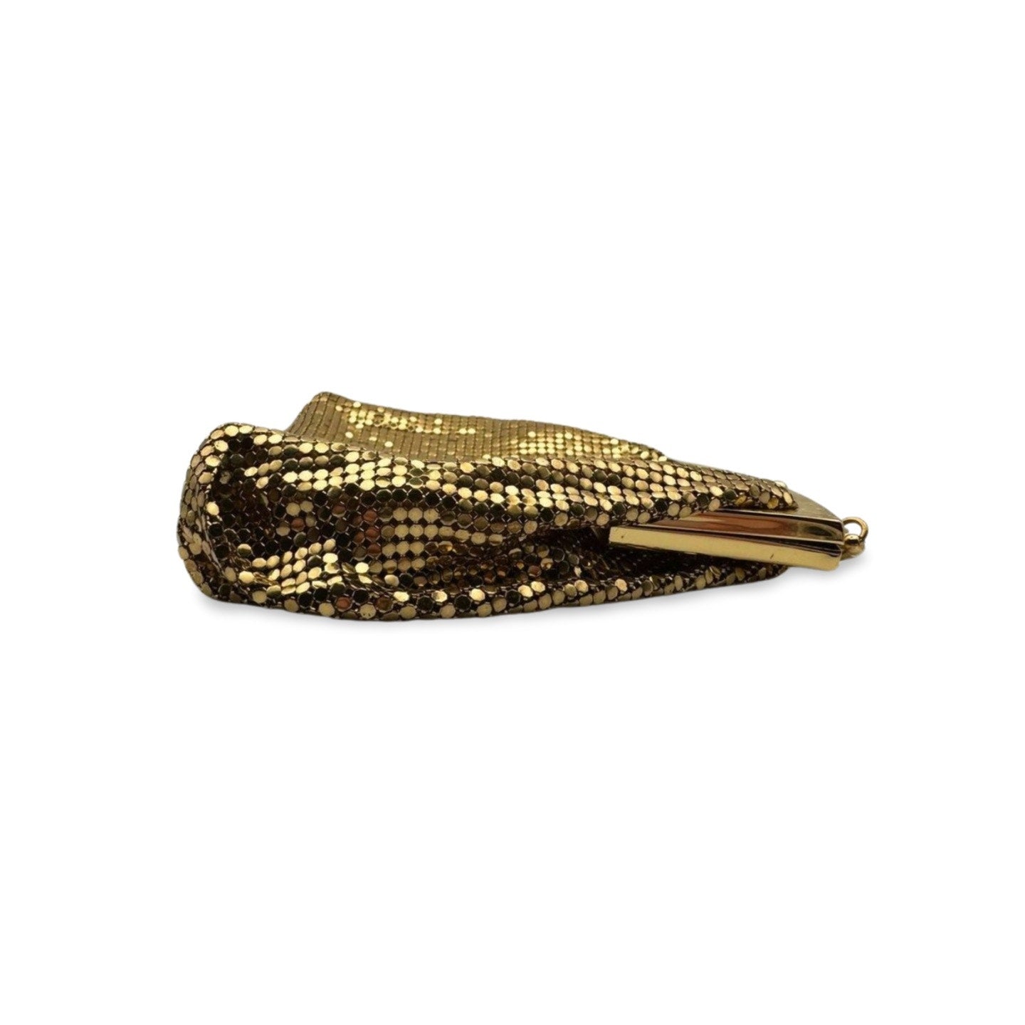 Vintage Whiting & Davis Gold Bag - Le Look