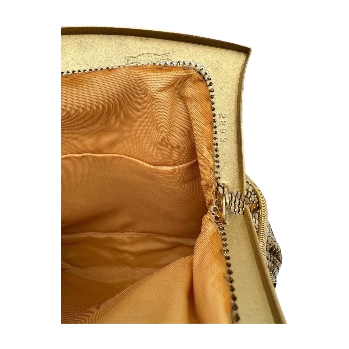 Vintage Whiting & Davis Gold Bag - Le Look