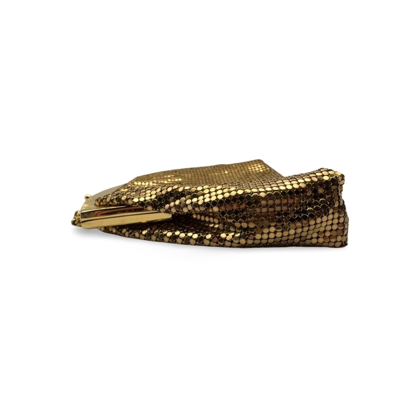 Vintage Whiting & Davis Gold Bag - Le Look