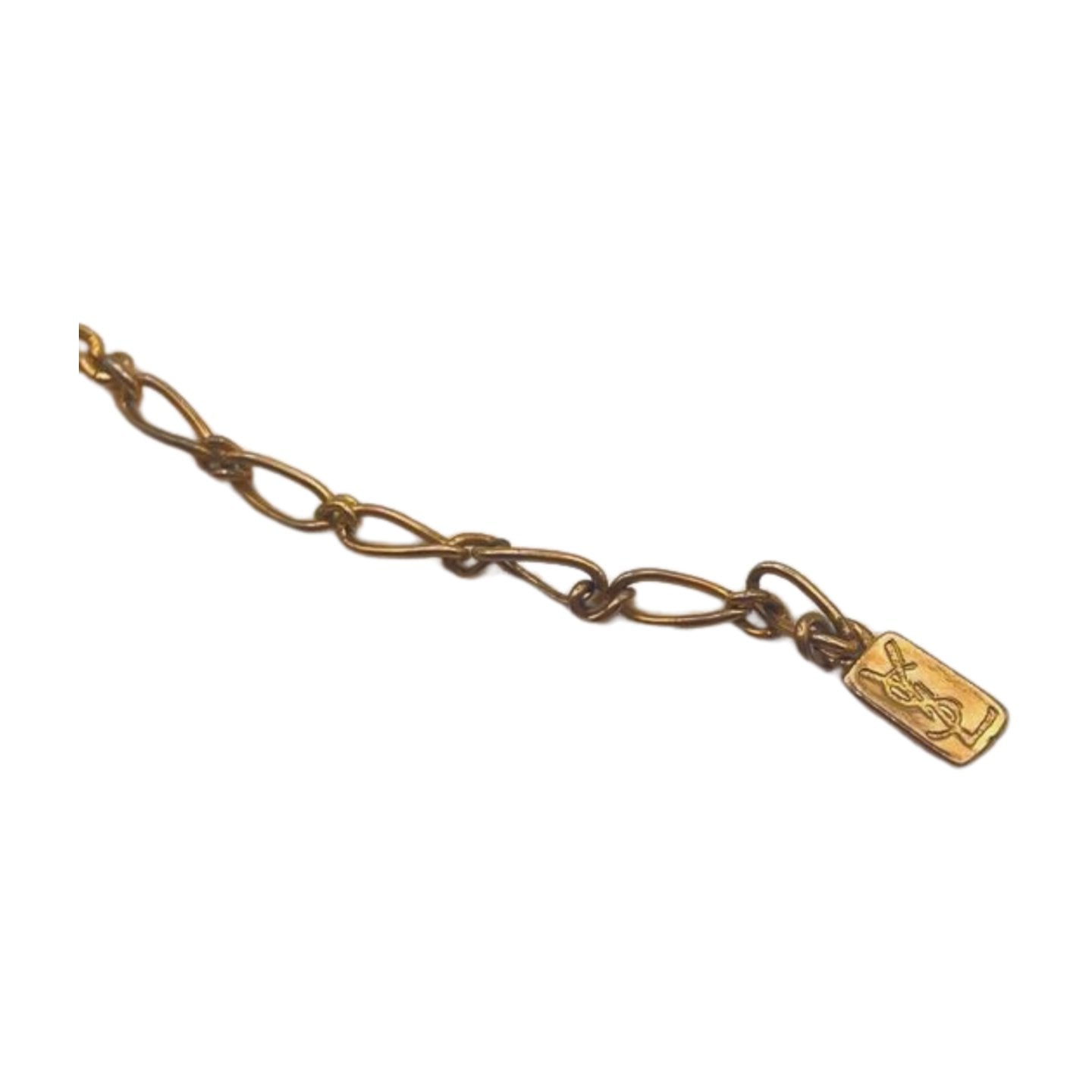 YSL Logo Heart Necklace - Le Look